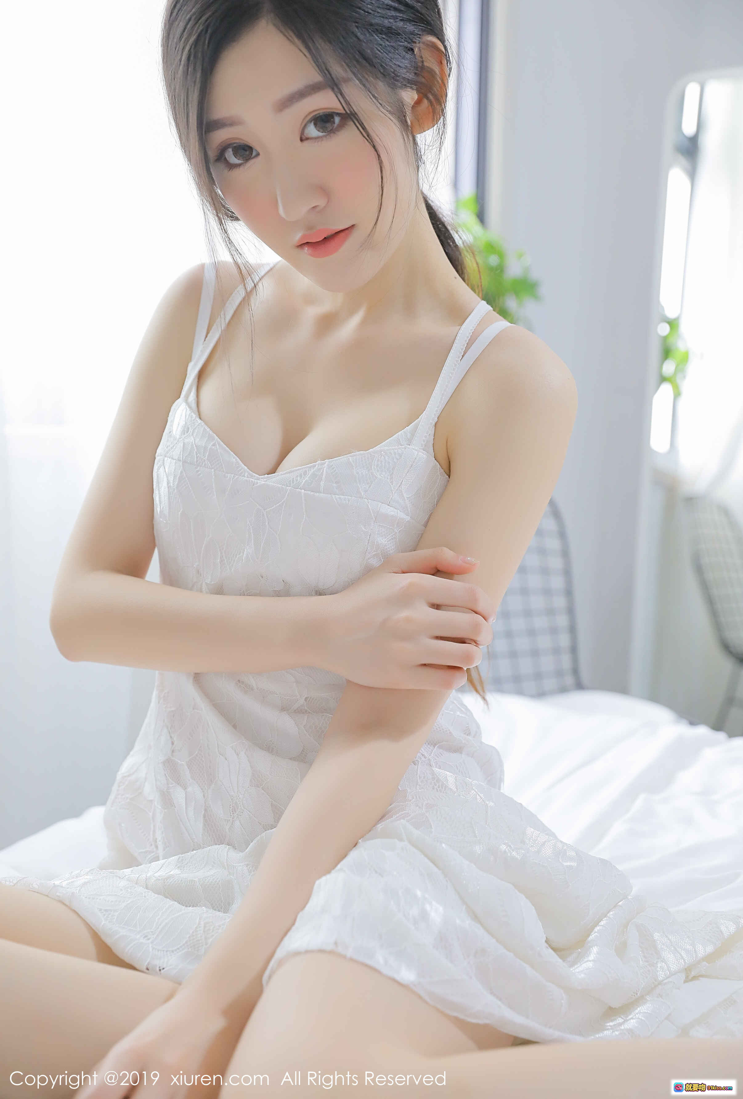 图片[7] - 沈梦瑶清新私房写真 | 白色吊带少女风 | 自然光柔美氛围 | 秀人网2019精选图集 - 就要吻