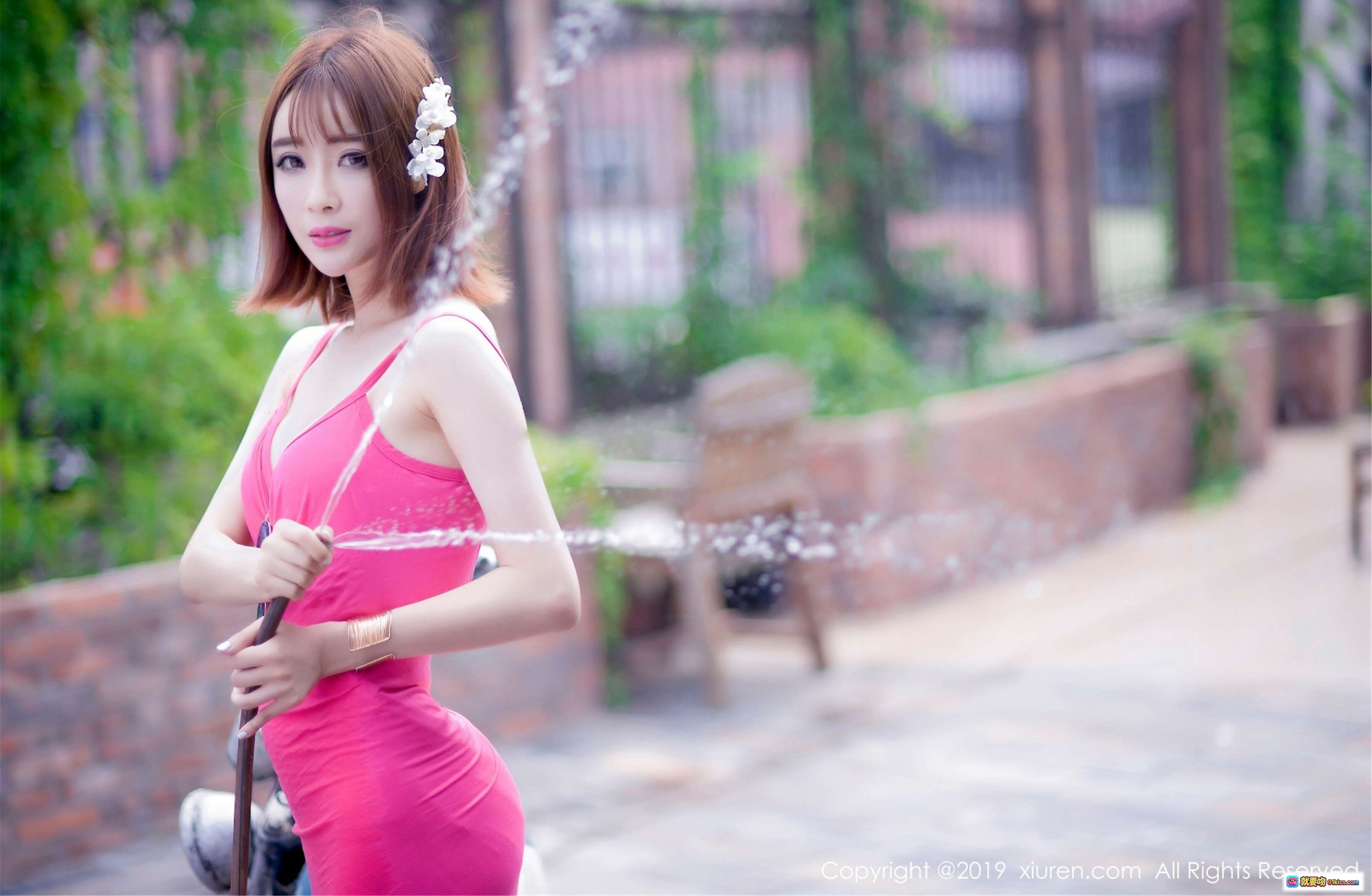 图片[9] - 凌萍儿白色蕾丝内衣渔网袜写真 – 秀人网2019.04.19 No.1406高清私房美图 - 就要吻