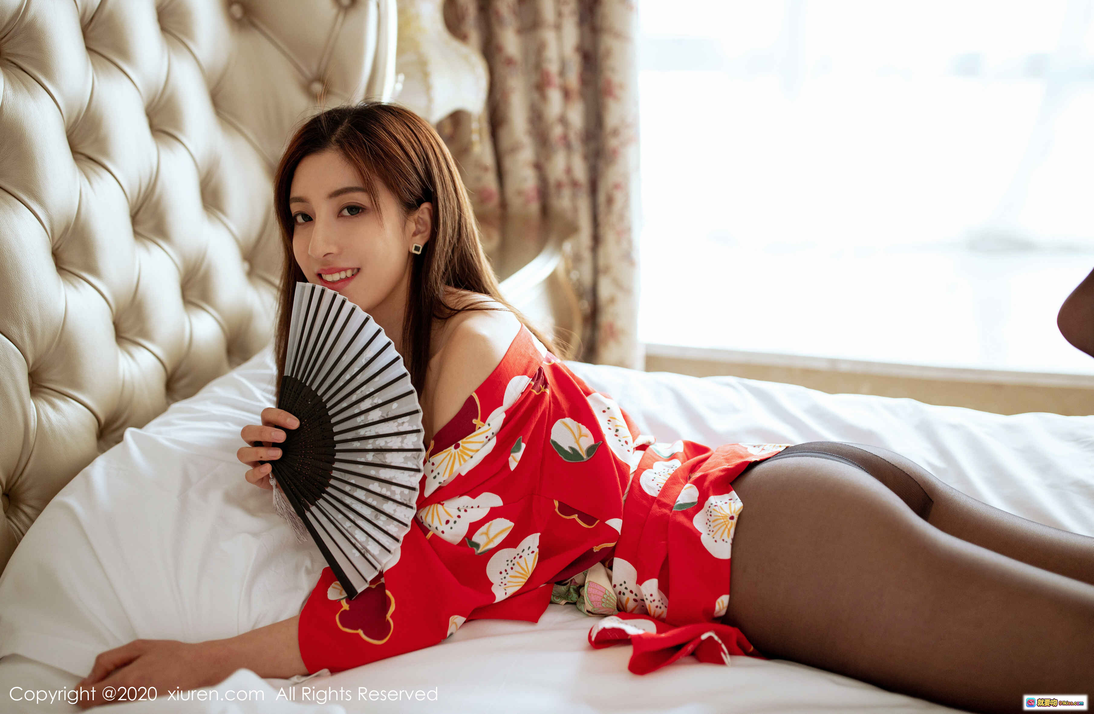 图片[3] - 林文文yooki红色和风浴衣写真 | XIUREN秀人网2020.02.28 No.2015 | 优雅日系风格 | 白梅印花设计 | 清新自然美拍 - 就要吻