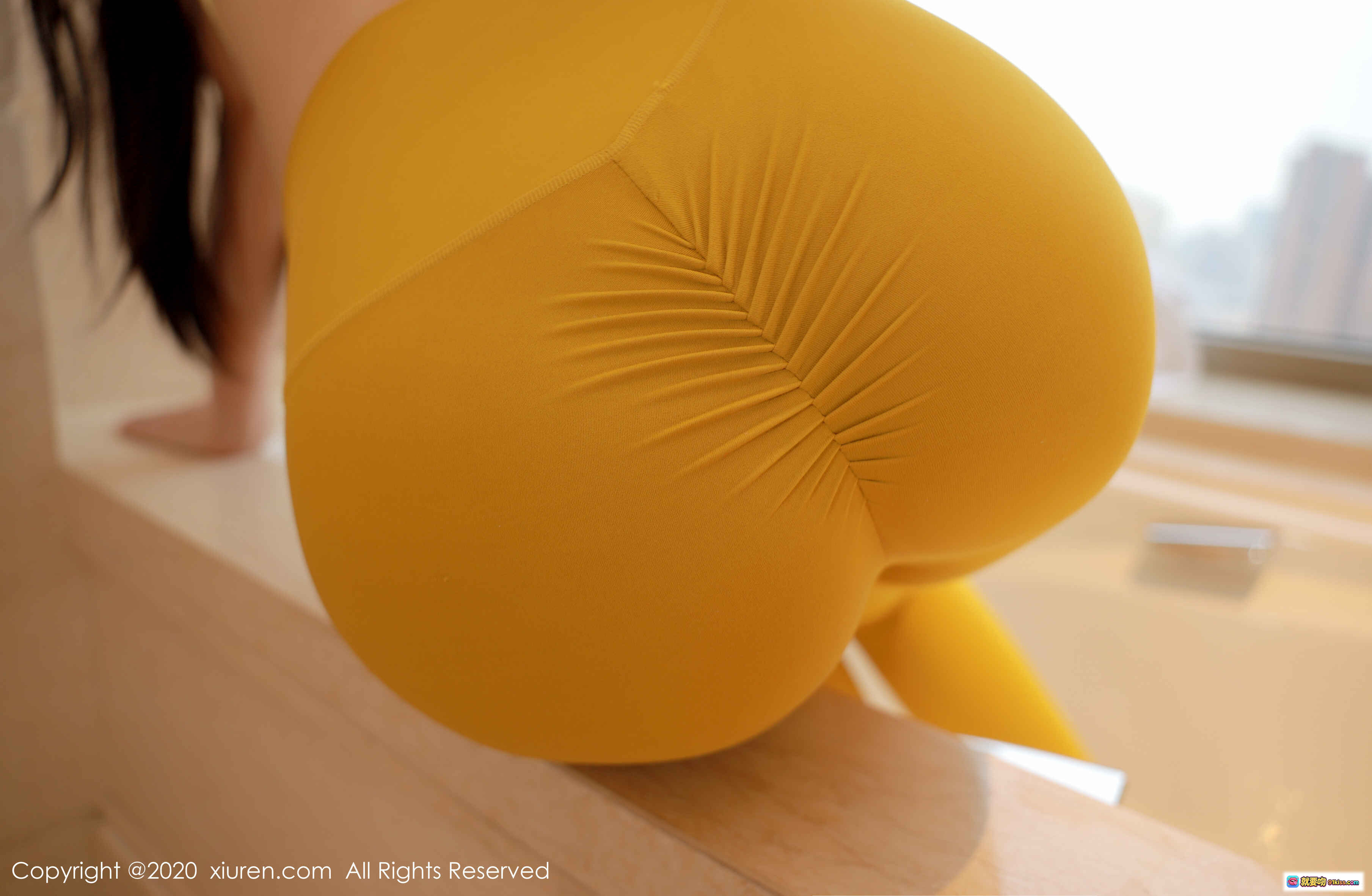 图片[6] - XIUREN秀人网2020.05.05 No.2214 e宝小野猫 黄色瑜伽裤蕾丝内衣浴室写真 美背长发性感私房照 - 就要吻