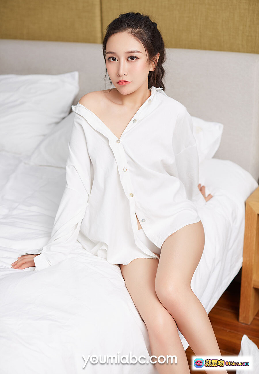 图片[9] - 圣洁新娘张茜茹白色蕾丝内衣床照写真 – YouMi尤蜜2019.09.05高清美图 - 就要吻