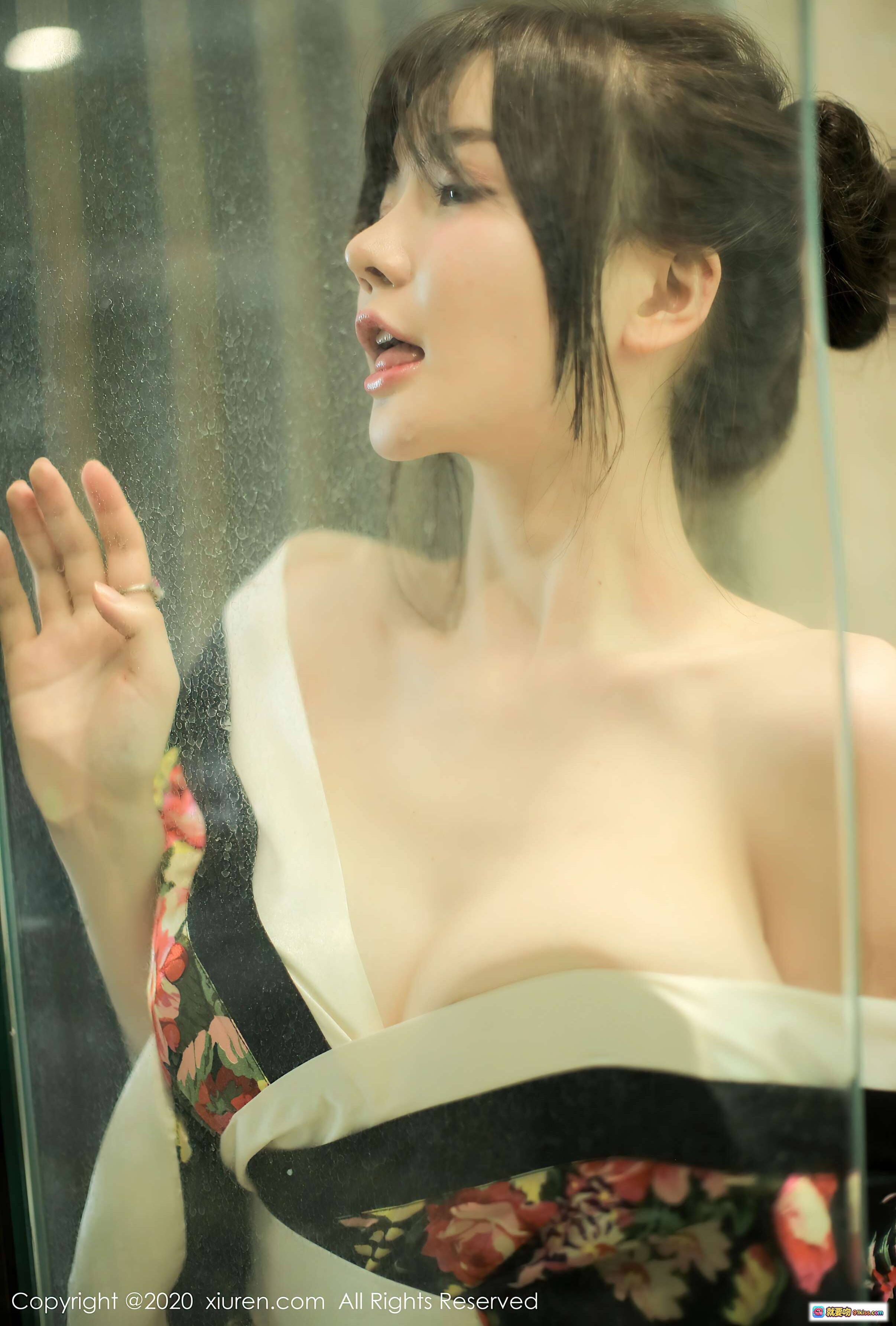 图片[3] - 糯美子Mini性感写真｜花卉和服深V诱惑｜秀人网2020.09.21 VOL.2581高清图集 - 就要吻