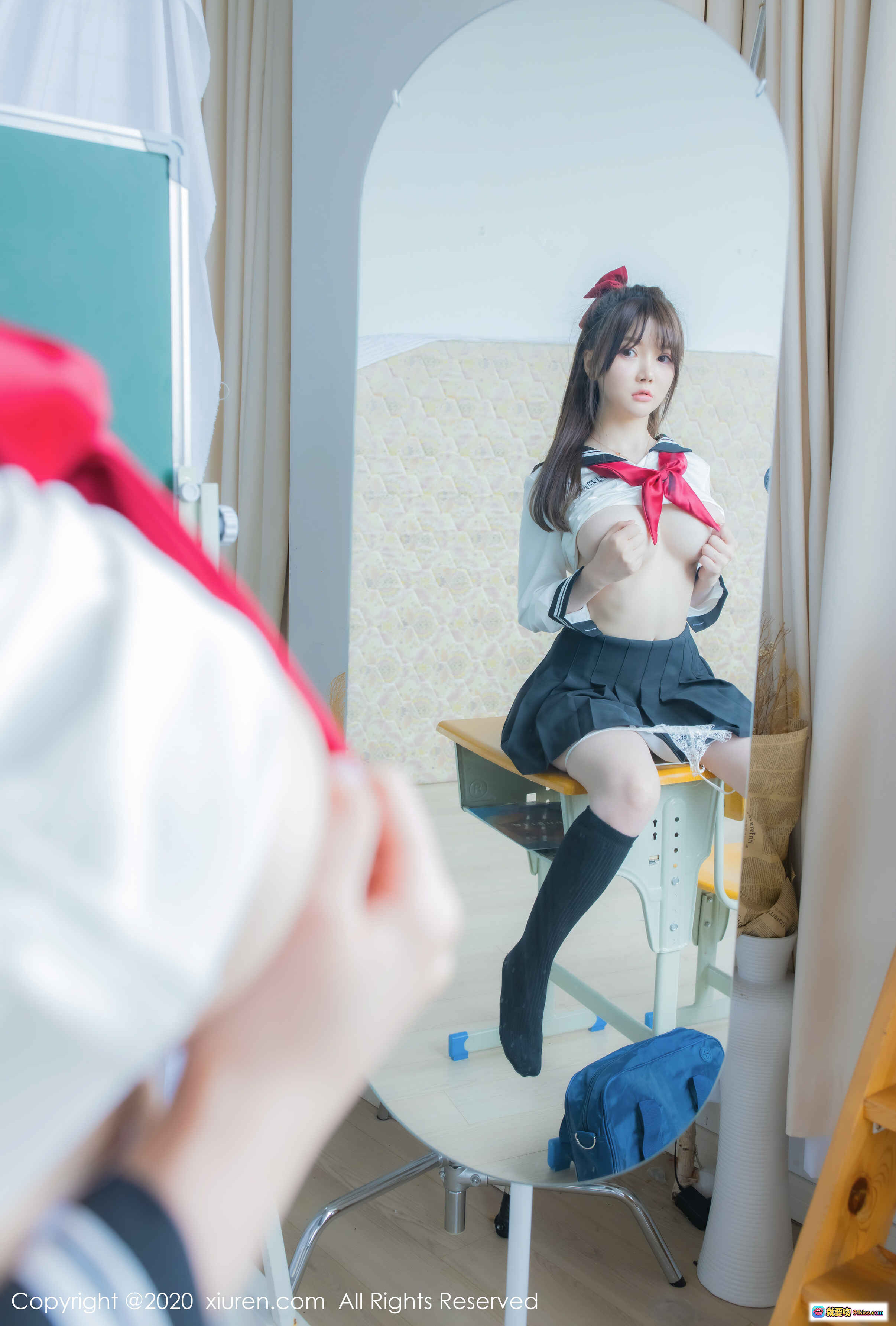 图片[2] - 糯美子Mini校园写真｜水手服少女教室摆拍｜甜美 wink 造型｜秀人网2020.04.27 No.2193 - 就要吻
