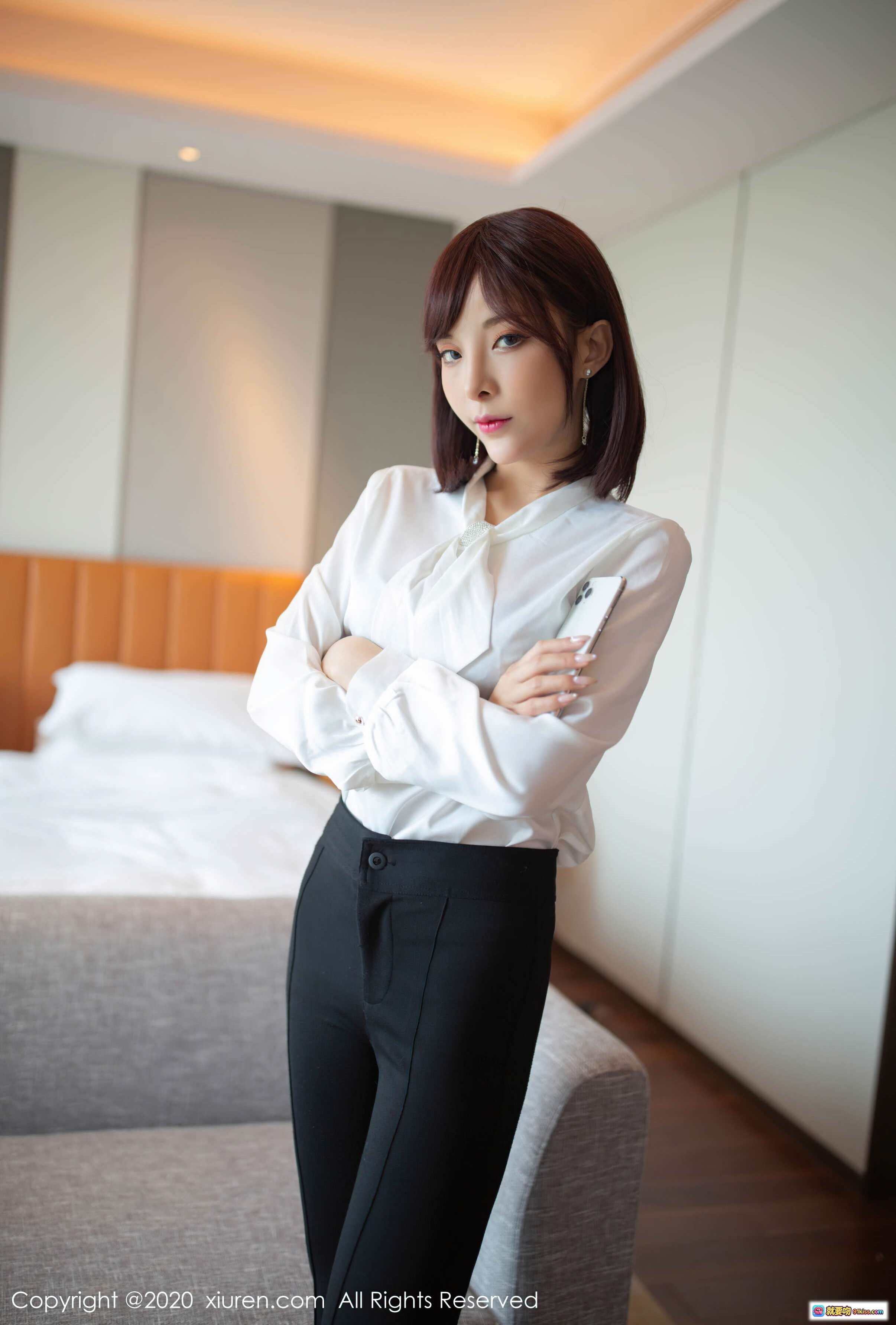 图片[8] - 陈小喵蓝蕾丝内衣黑丝美腿高跟鞋私房写真 – XIUREN秀人网2020.09.07 VOL.2534 - 就要吻