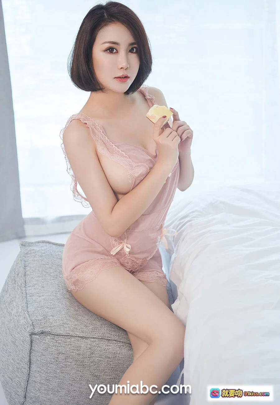 乔雪粉色蕾丝睡衣写真 - YouMi尤蜜2019.10.27昨夜情人系列高清美图 - 就要吻