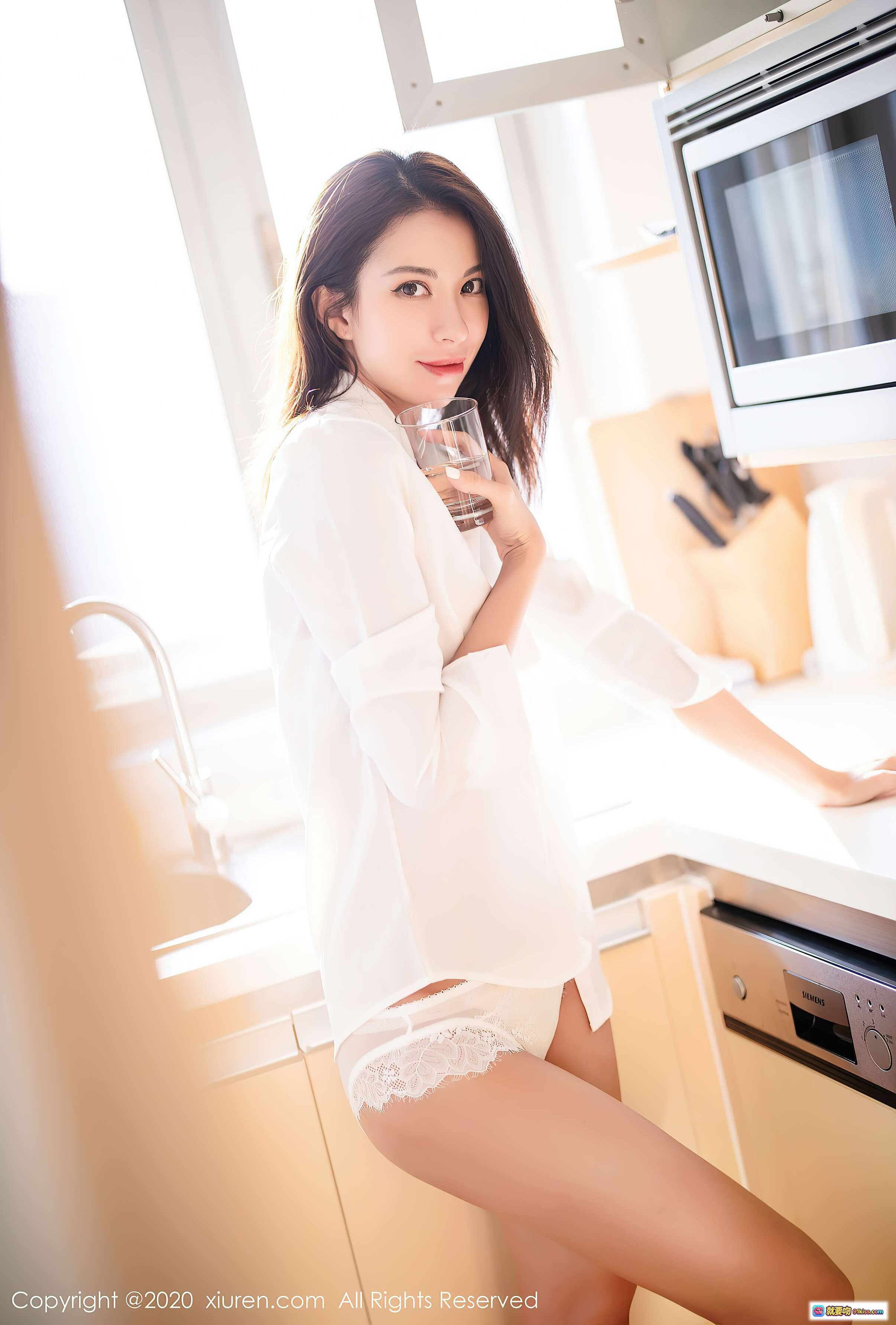 图片[8] - 白衬衫蕾丝内衣性感写真 | XIUREN秀人网2020.11.23 VOL.2813 Carry高清美图 - 就要吻