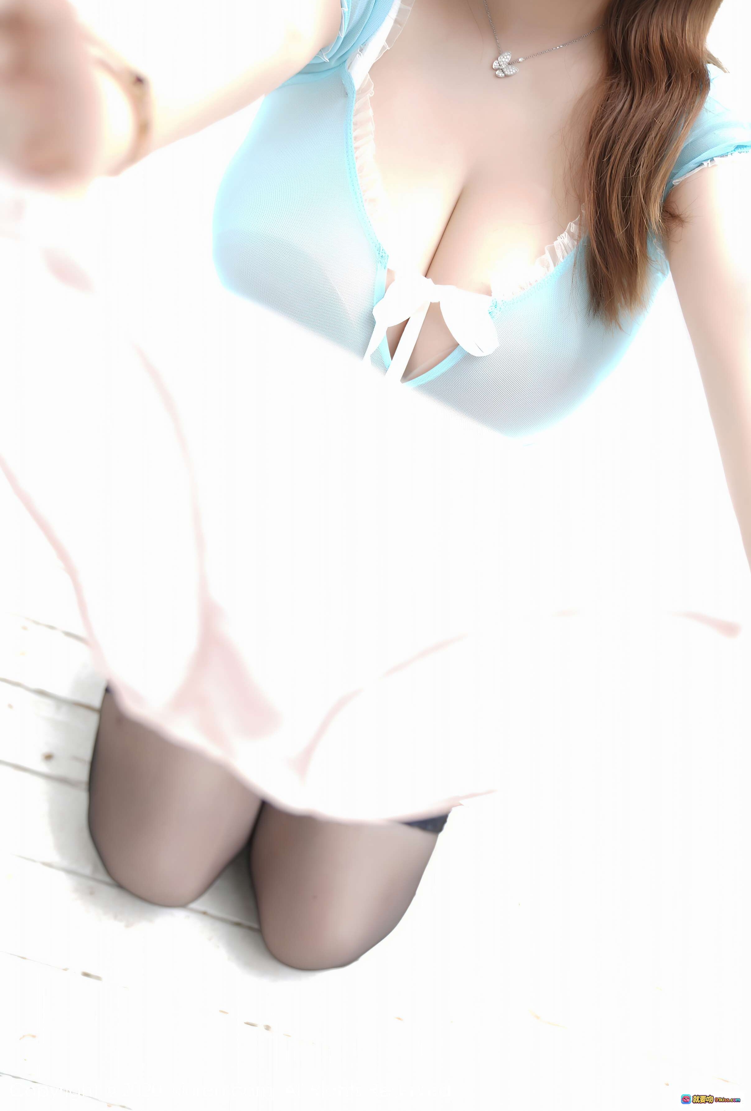 图片[7] - 软软子浅蓝透视短裙黑丝美腿写真 – XIUREN秀人网2020.11.23 VOL.2812 - 就要吻