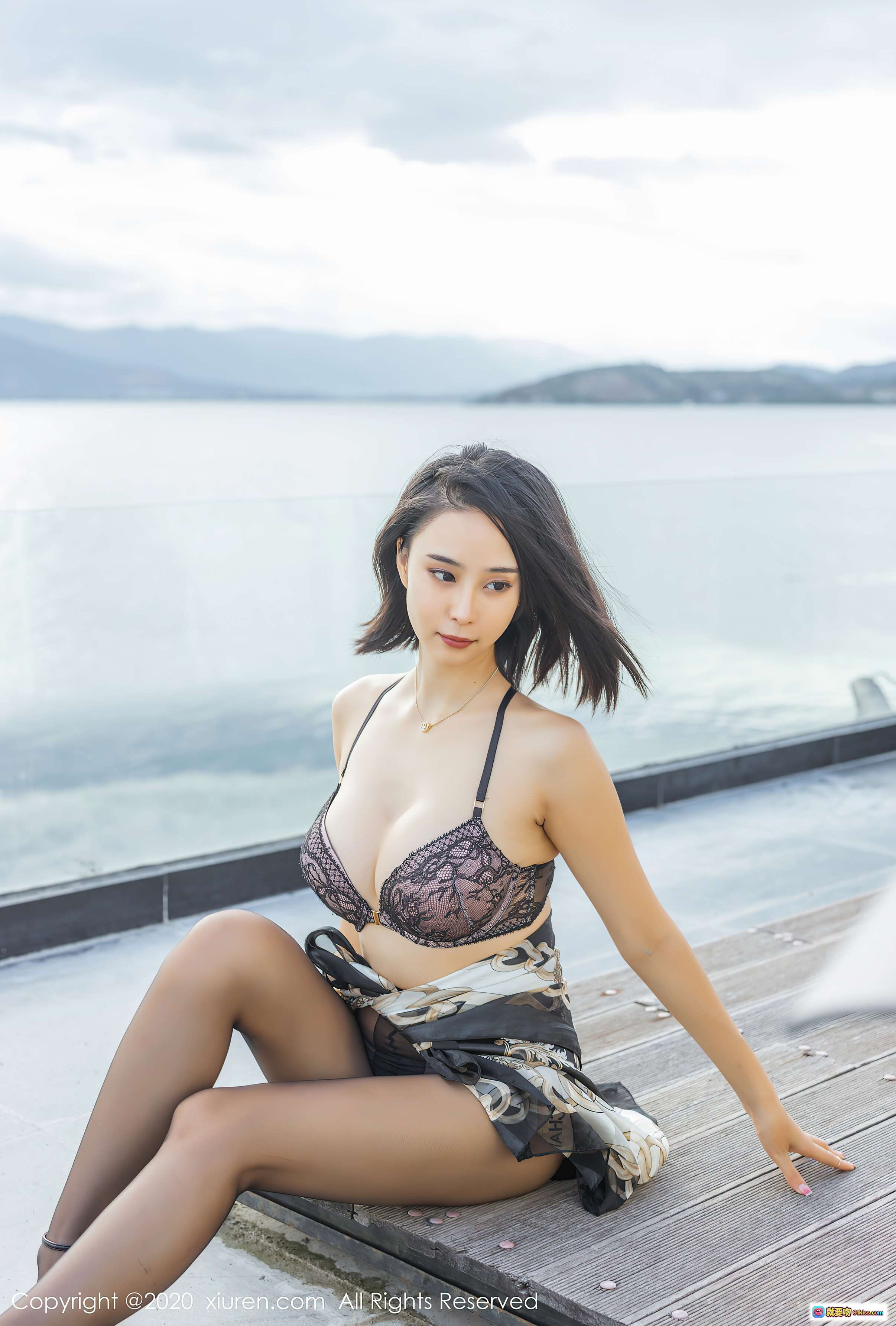 图片[8] - 蓝夏Akasha性感蕾丝内衣写真 | 湖景露台私房美拍 | 秀人网2020精选高清图集 - 就要吻