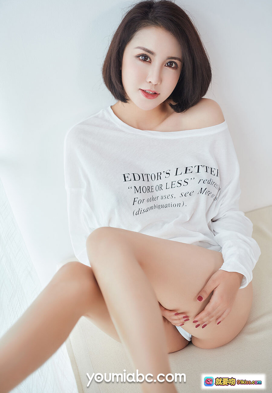 图片[1] - 乔雪恋爱时刻写真｜YouMi尤蜜2019.11.16｜白T露肩短发美腿私房照｜46P高清图集 - 就要吻