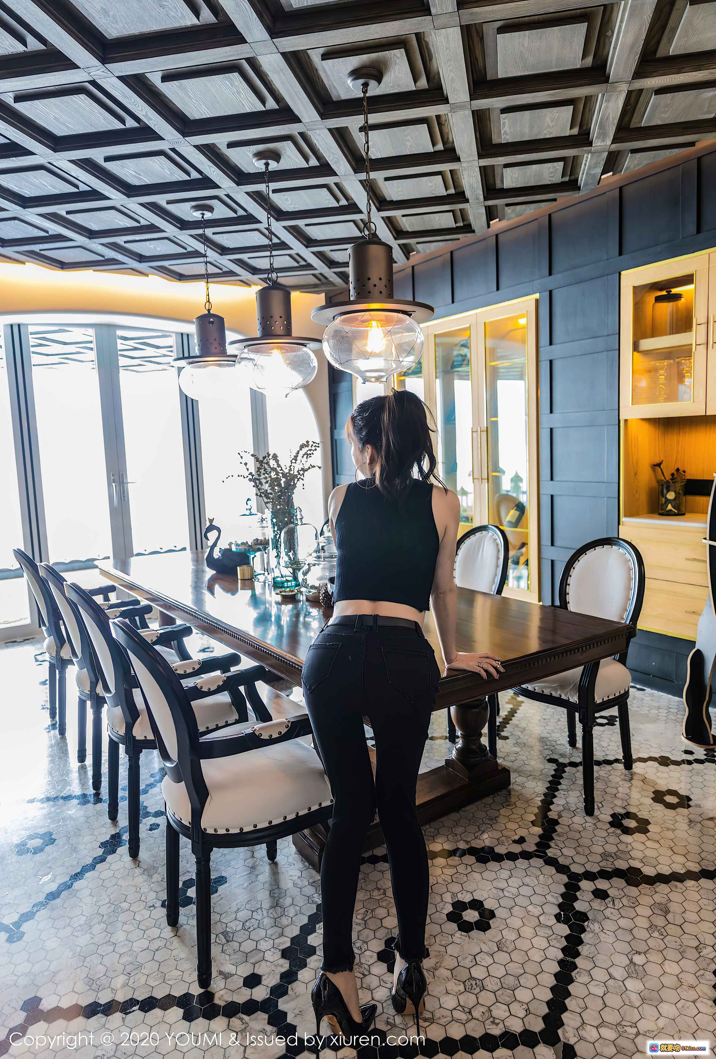 图片[10] - 周于希Sandy黑衣美臀写真｜YOUMI尤蜜荟2020.12.25 VOL.578高质感私房摄影 - 就要吻