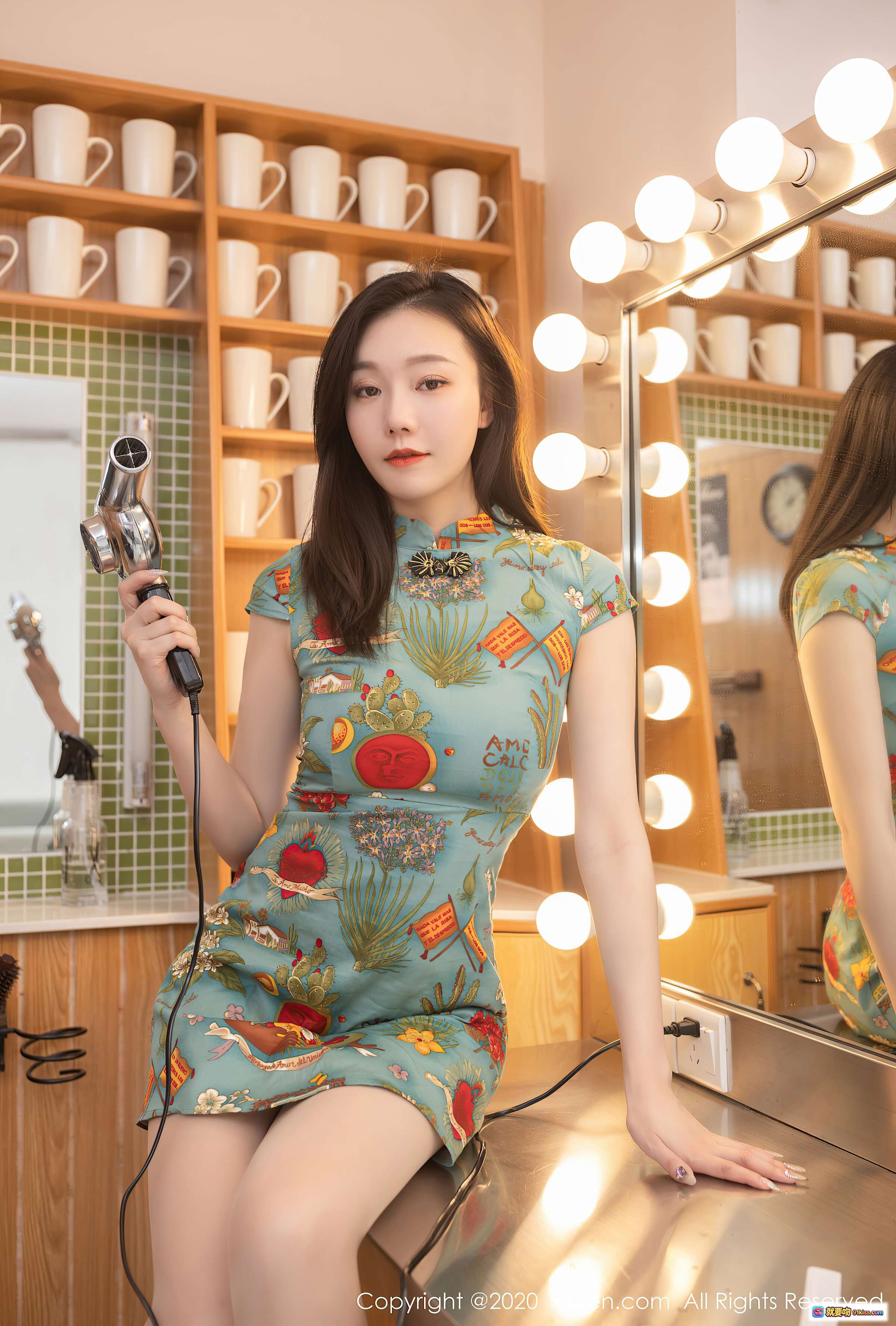 图片[4] - 安然Maleah旗袍诱惑写真｜秀人网2020.12.31 VOL.2963｜性感内衣美腿私房照 - 就要吻