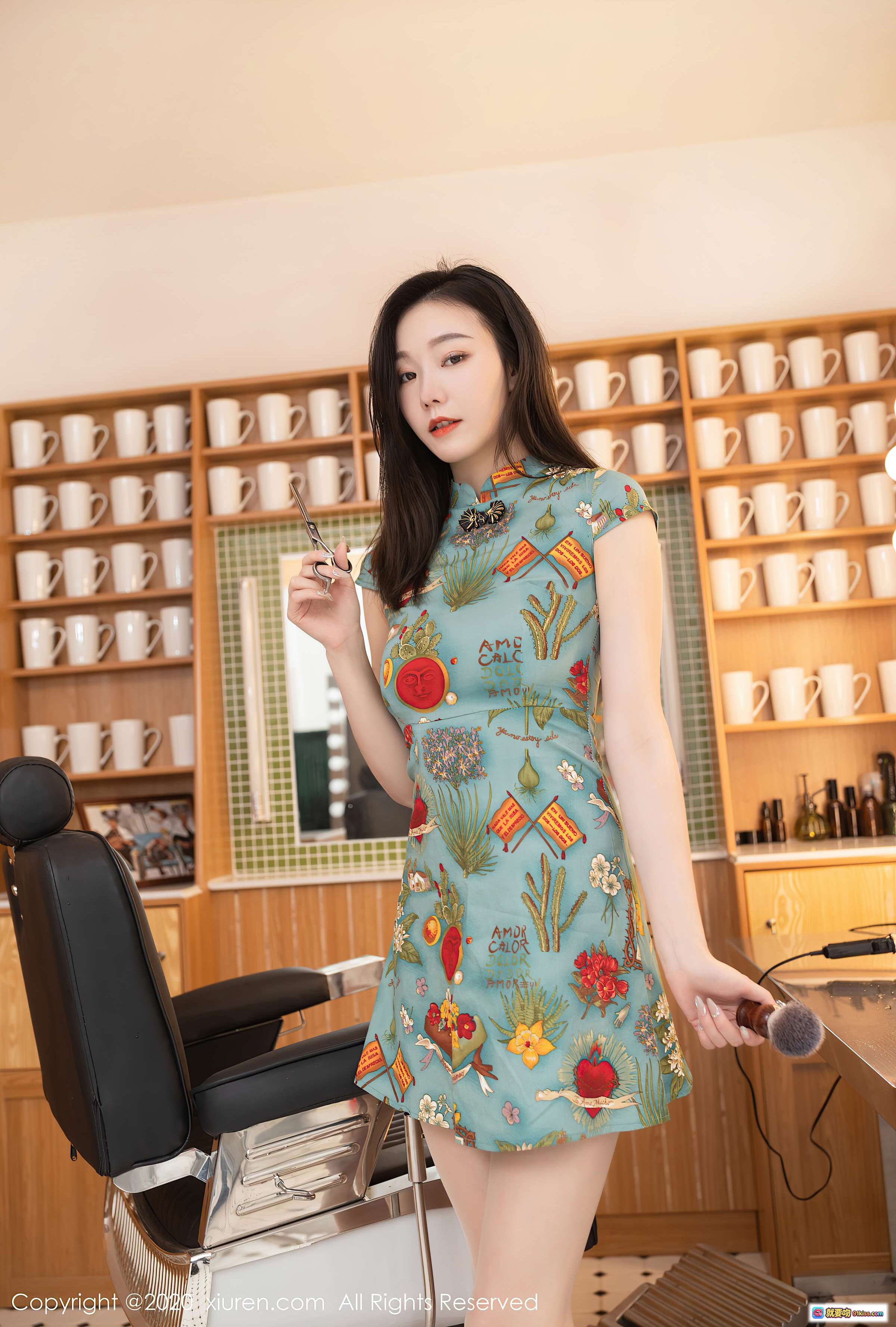 图片[8] - 安然Maleah旗袍诱惑写真｜秀人网2020.12.31 VOL.2963｜性感内衣美腿私房照 - 就要吻