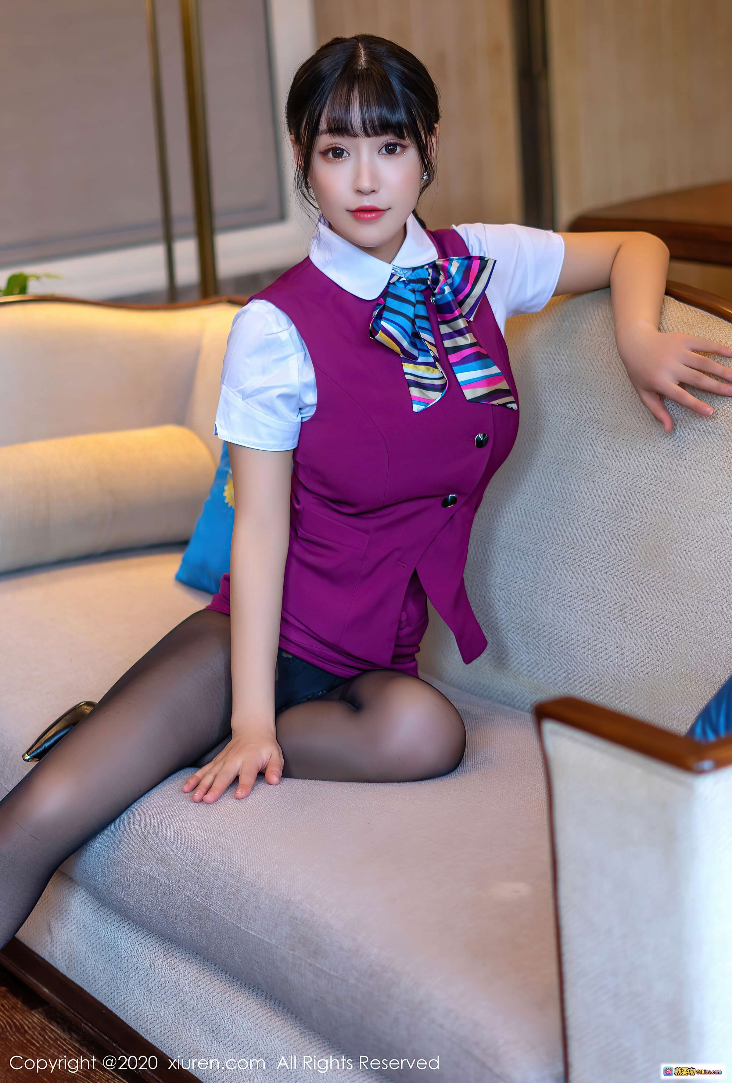 图片[7] - 朱可儿Flower空姐制服黑丝美腿写真 – XIUREN秀人网2020.12.29 VOL.2953高清图集 - 就要吻