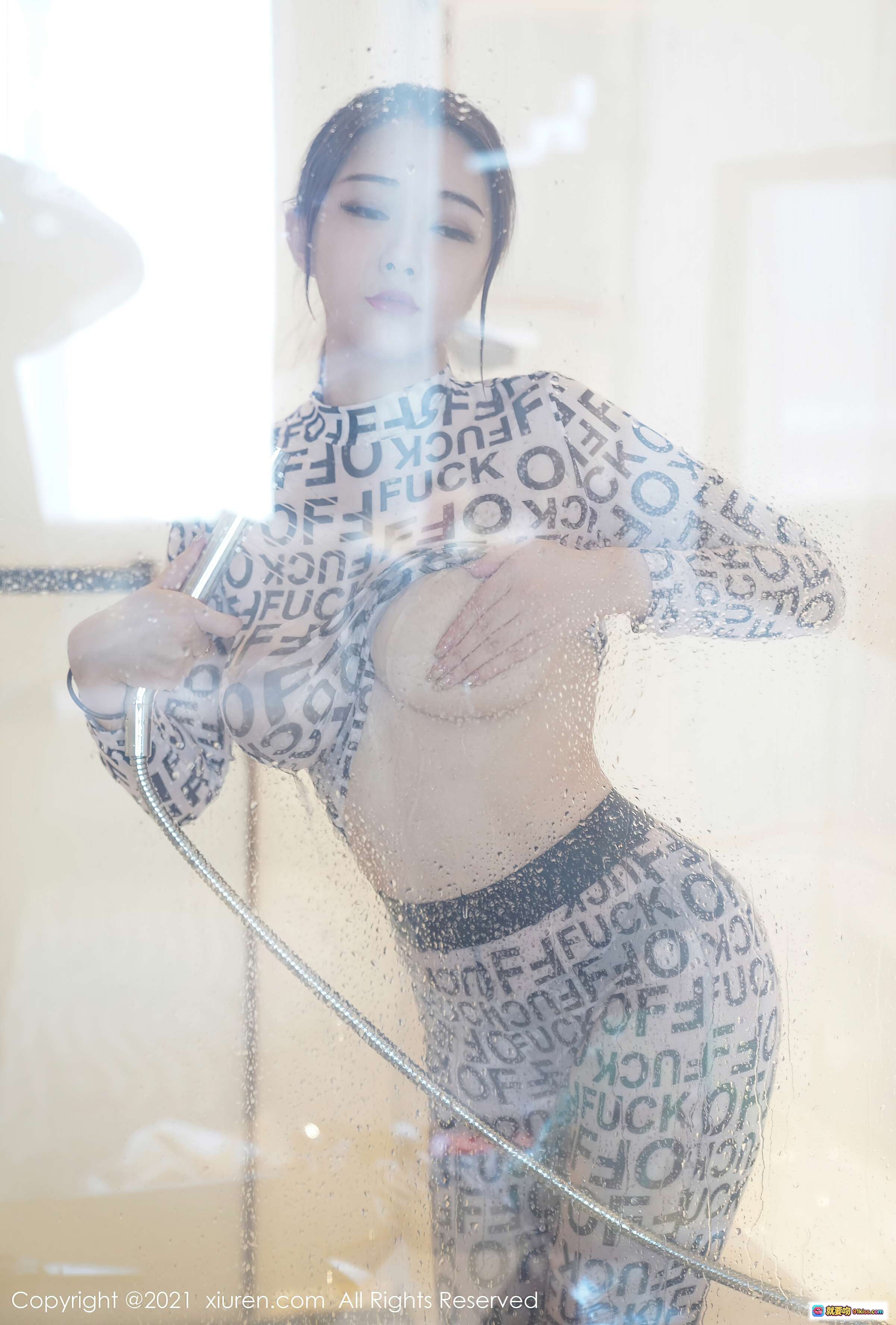图片[8] - 凯竹廿十浴室写真｜XIUREN秀人网2021.03.22 VOL.3225｜字母印花睡衣｜浴缸拍摄｜高清私房美图 - 就要吻