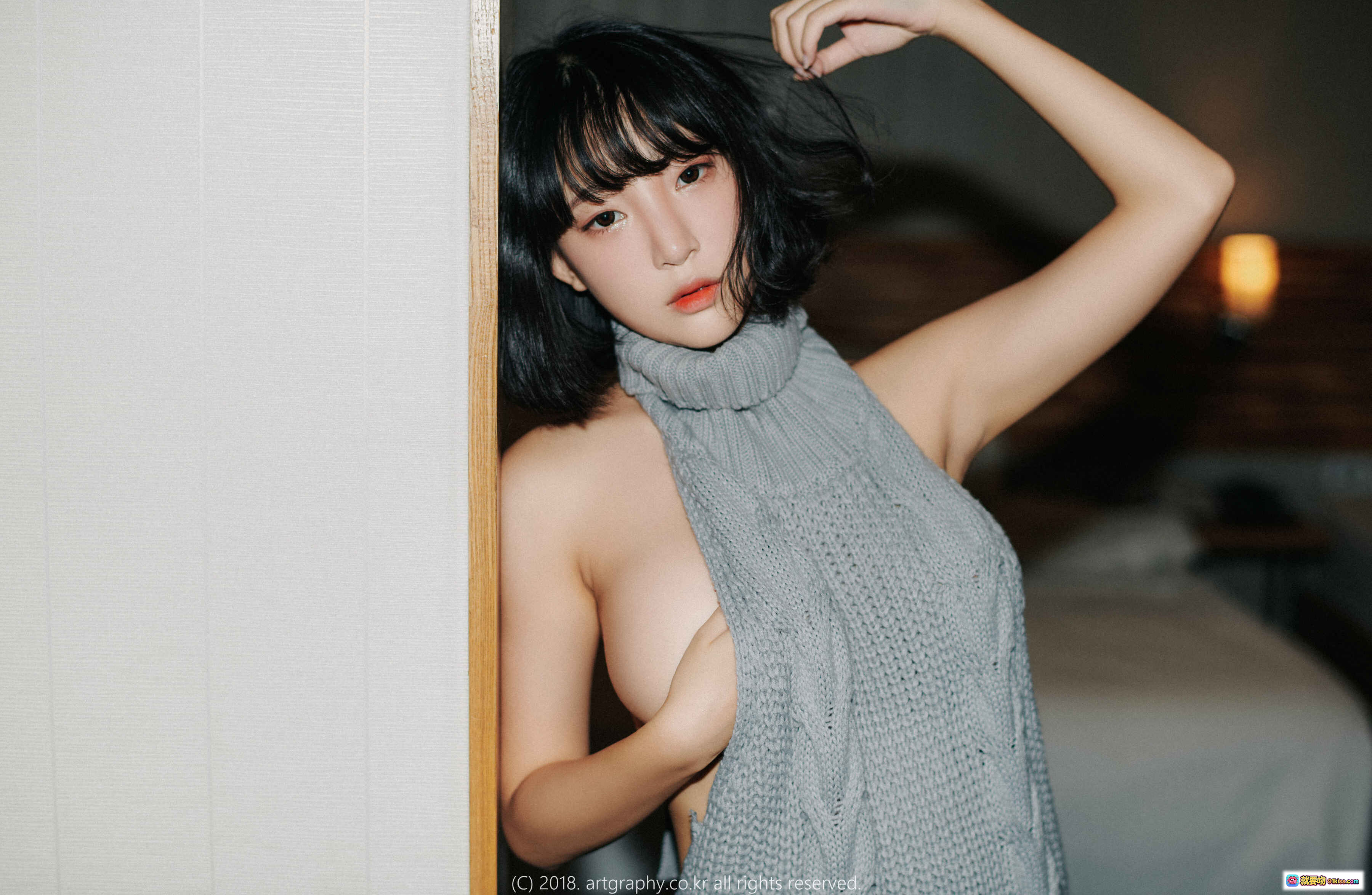 图片[6] - 姜仁卿 NO.007 ARTGRAVIA_VOL38 红色比基尼少女背影倚墙长板滑板写真 美腿性感户外阳光摄影 - 就要吻