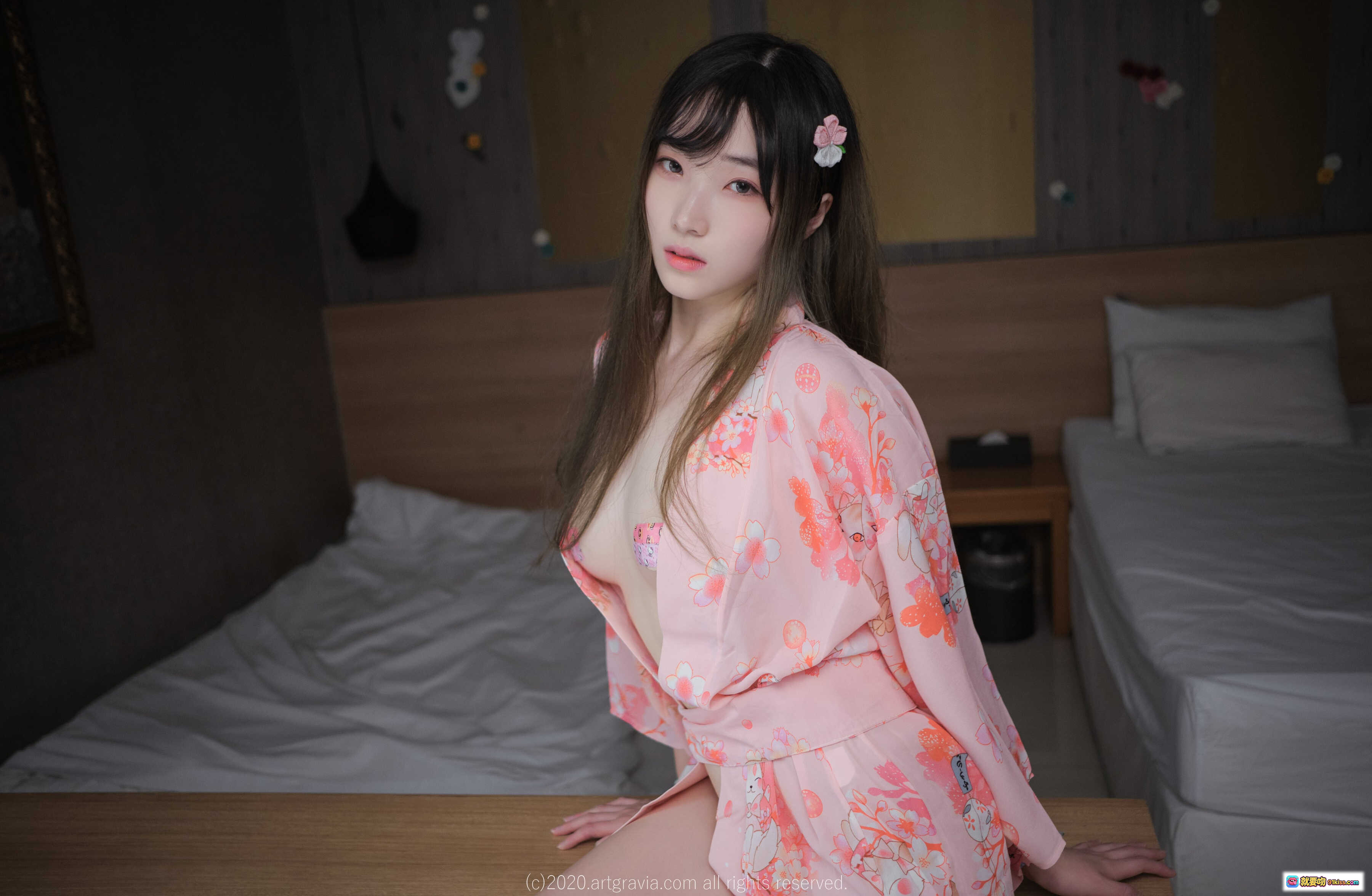 图片[3] - Bambi ARTGRAVIA_VOL198 黑色蕾丝内衣 美腿玉足床上写真 优雅性感私房摄影 高清艺术图集 - 就要吻