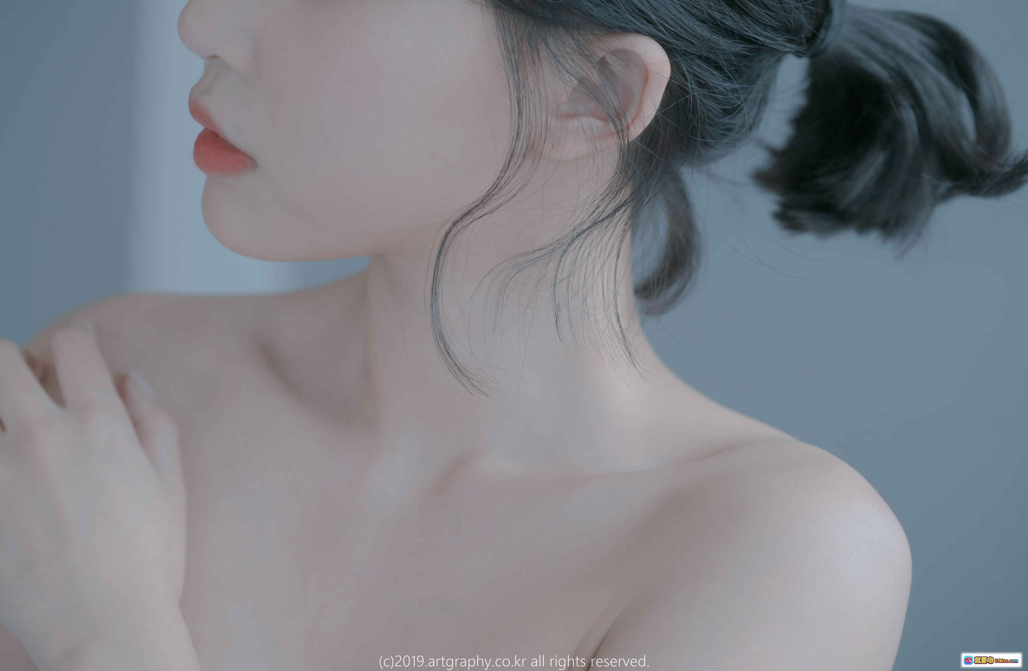 图片[9] - 姜仁卿 NO.014 ARTGRAVIA_VOL80 黑色吊带内衣+金属链项圈 甜美短发写真 时尚性感私房照 - 就要吻