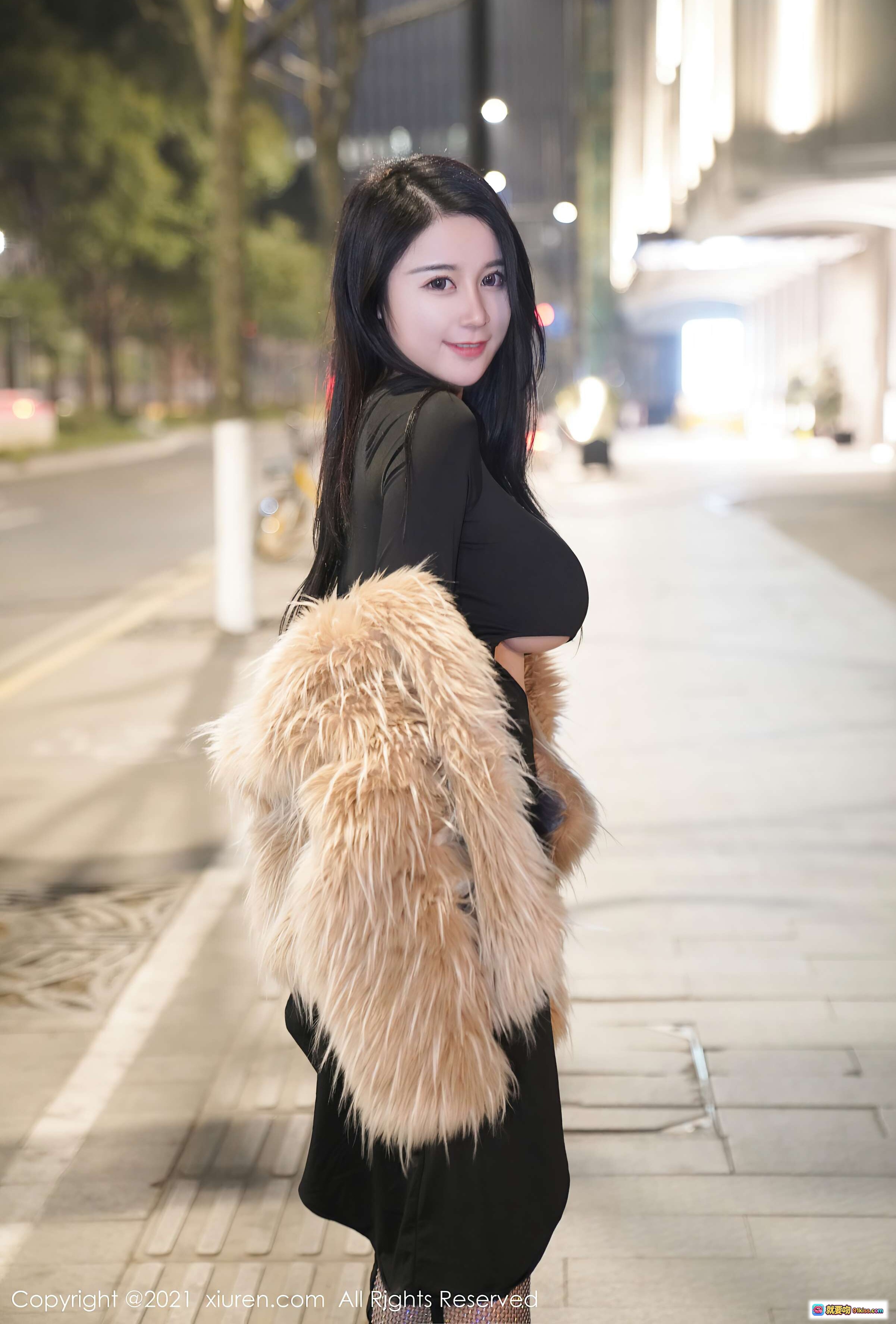 图片[5] - 美七Mia浴室写真｜黑色露肩上衣+蕾丝内裤｜性感私房风｜秀人网VOL.3222高清图集 - 就要吻