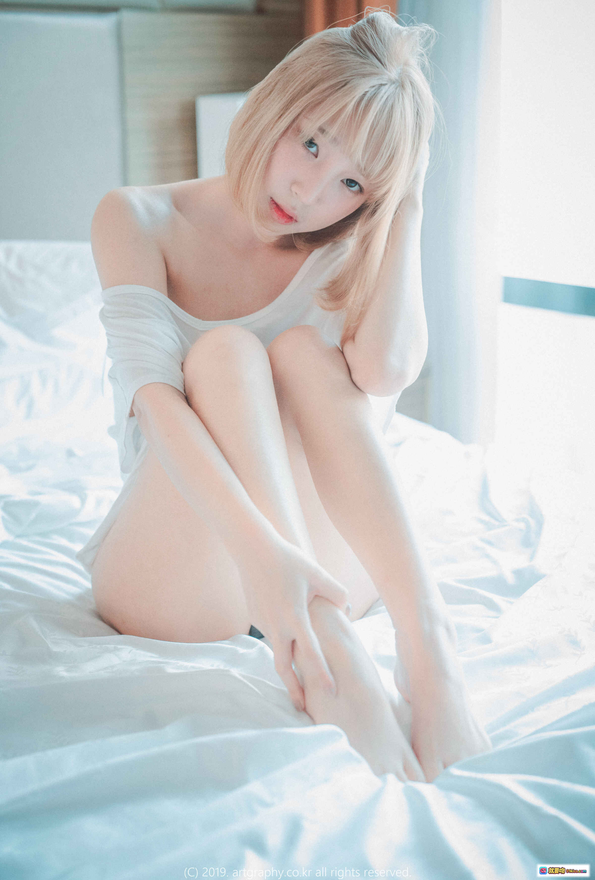 图片[7] - 姜仁卿NO.012兔女郎写真｜ARTGRAVIA_VOL62｜黑皮兔耳+女仆装+网袜+室内私房风 - 就要吻