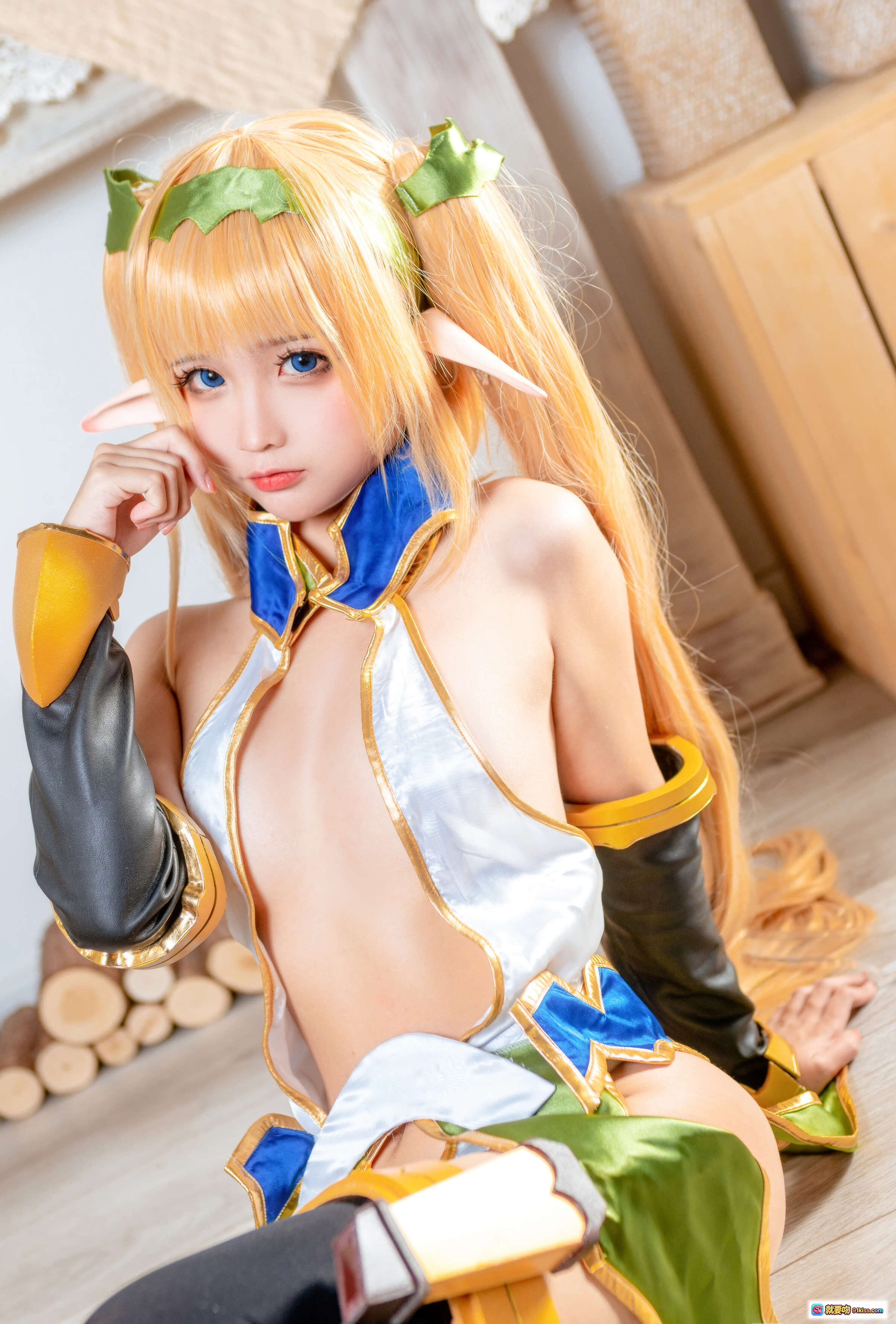 图片[3] - 蠢沫沫NO.106精灵村第二村人Cosplay写真 40P高清美臀特写 绿金战衣性感造型 442MB大容量图包 - 就要吻