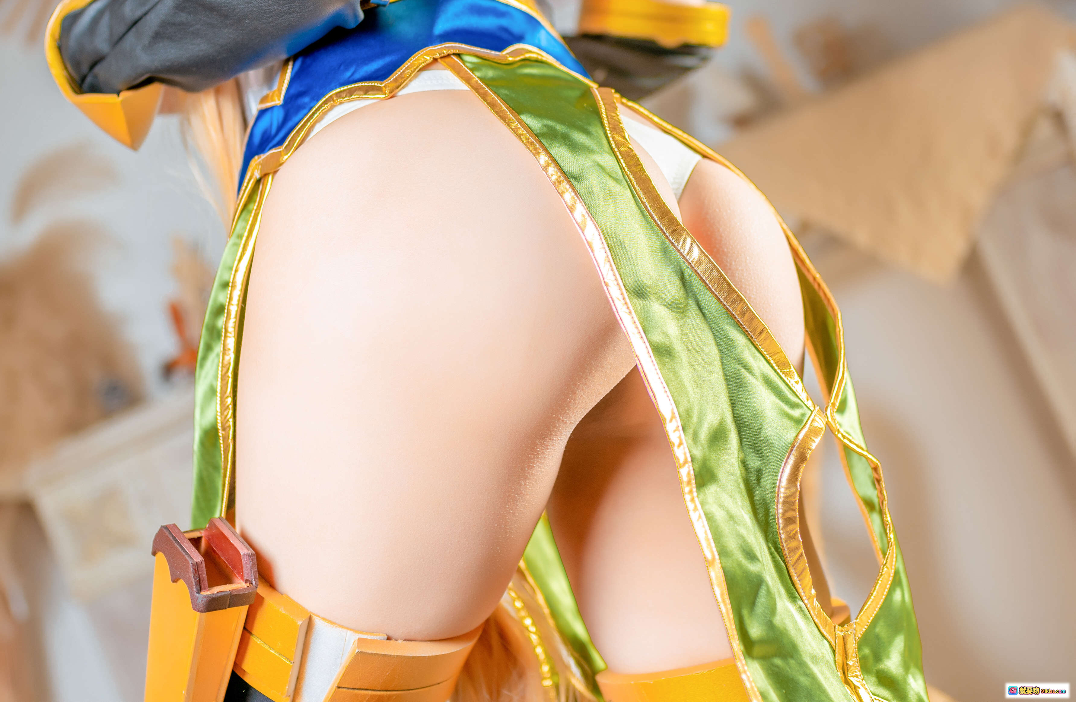 图片[9] - 蠢沫沫NO.106精灵村第二村人Cosplay写真 40P高清美臀特写 绿金战衣性感造型 442MB大容量图包 - 就要吻