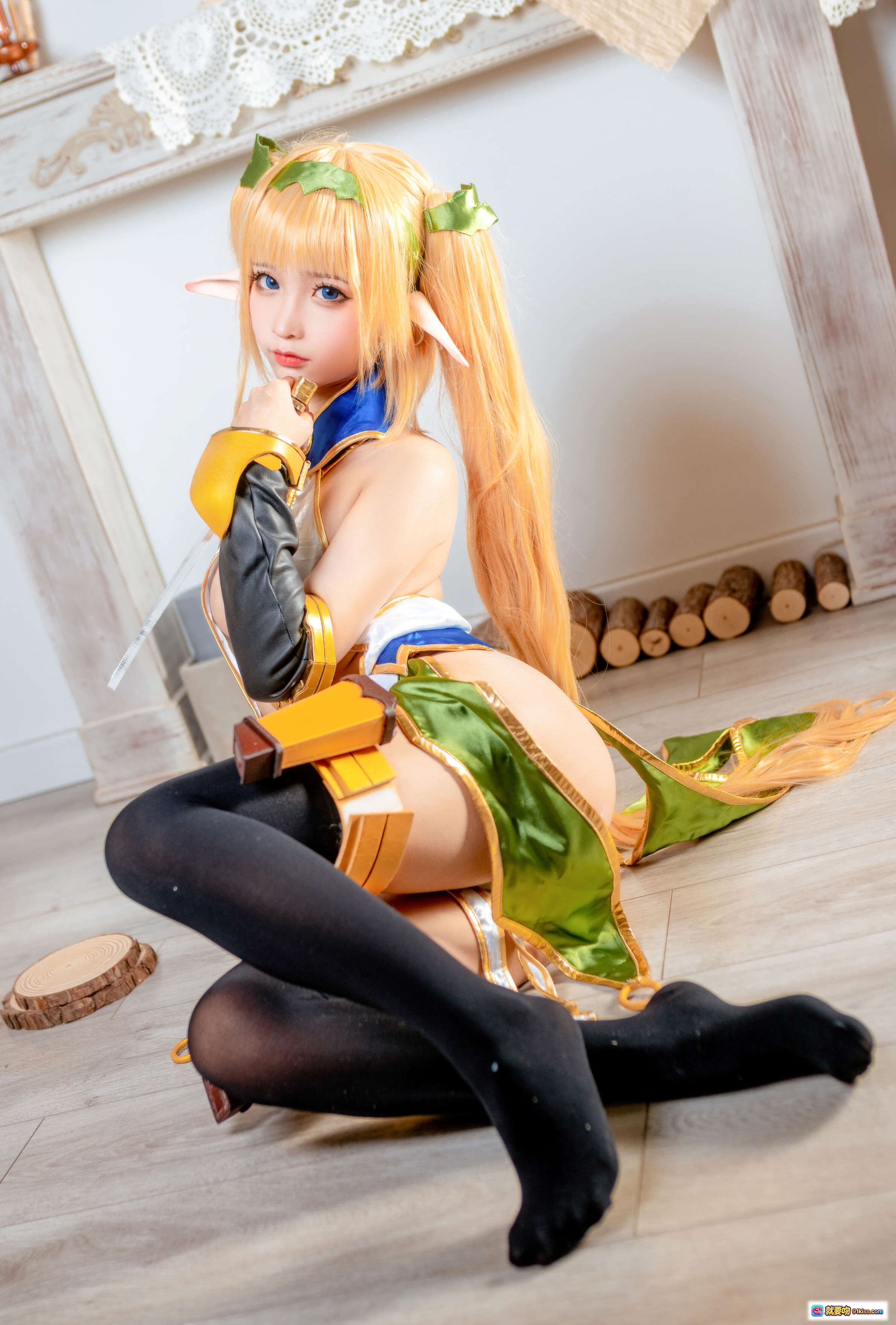 图片[2] - 蠢沫沫NO.106精灵村第二村人Cosplay写真 40P高清美臀特写 绿金战衣性感造型 442MB大容量图包 - 就要吻