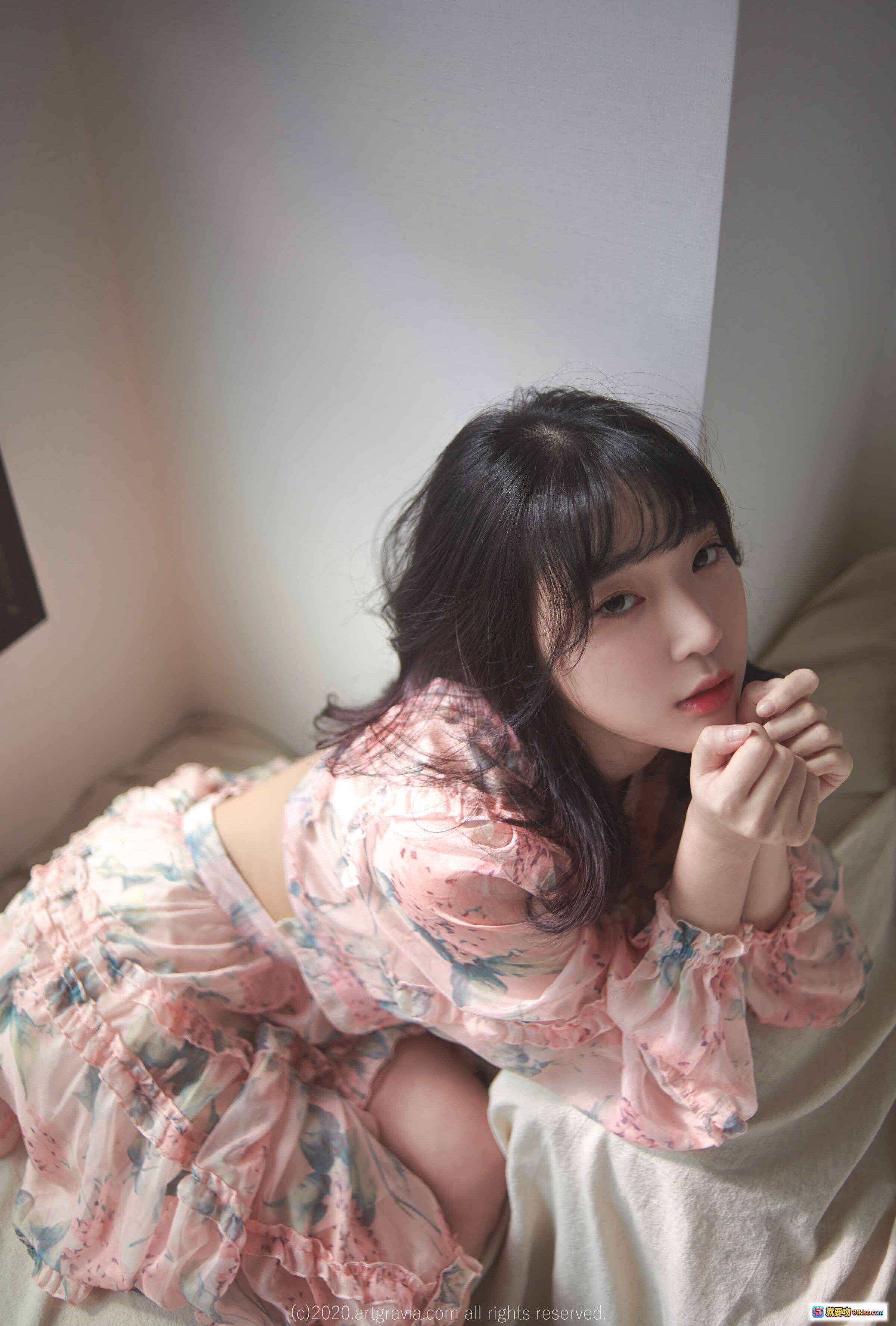 图片[9] - 姜仁卿NO.027黑猫比基尼写真｜ARTGRAVIA_VOL164｜大理石浴室性感姿势｜猫耳眼镜道具｜臀部特写诱惑 - 就要吻