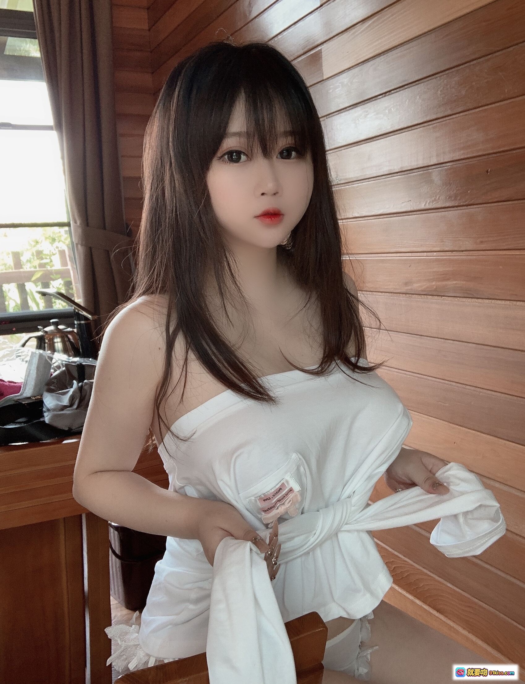 图片[3] - 依酱吖 NO.028 夏日写真 50P 103MB 白色蕾丝花边内衣 透明薄纱 美背露腰 日系清新风格 甜美性感私房照 - 就要吻