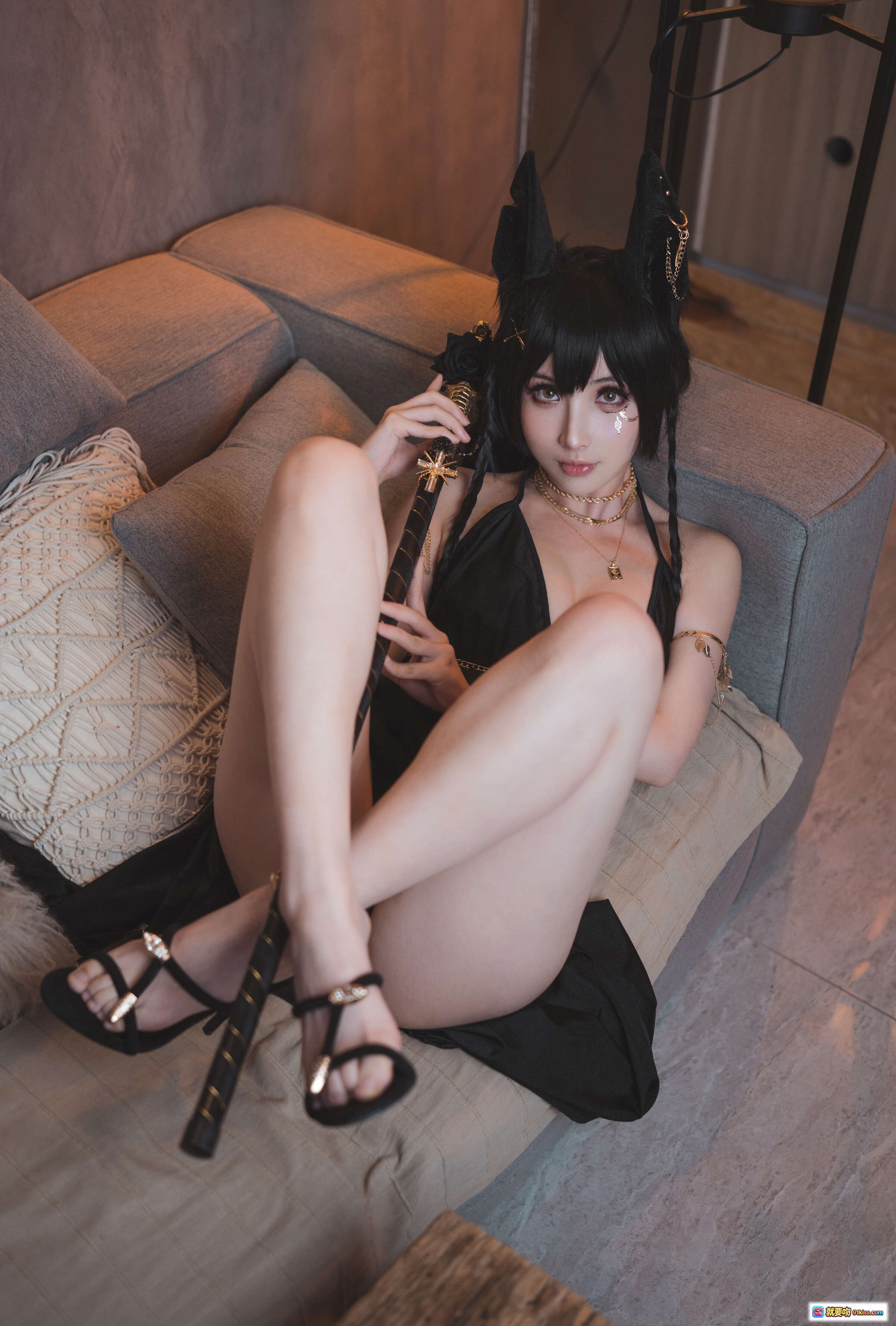 图片[6] - rioko凉凉子NO.061阿努比斯的试炼 黑金蛇杖诱惑写真 20P高清私房美臀特写 暗黑系性感艺术摄影 - 就要吻