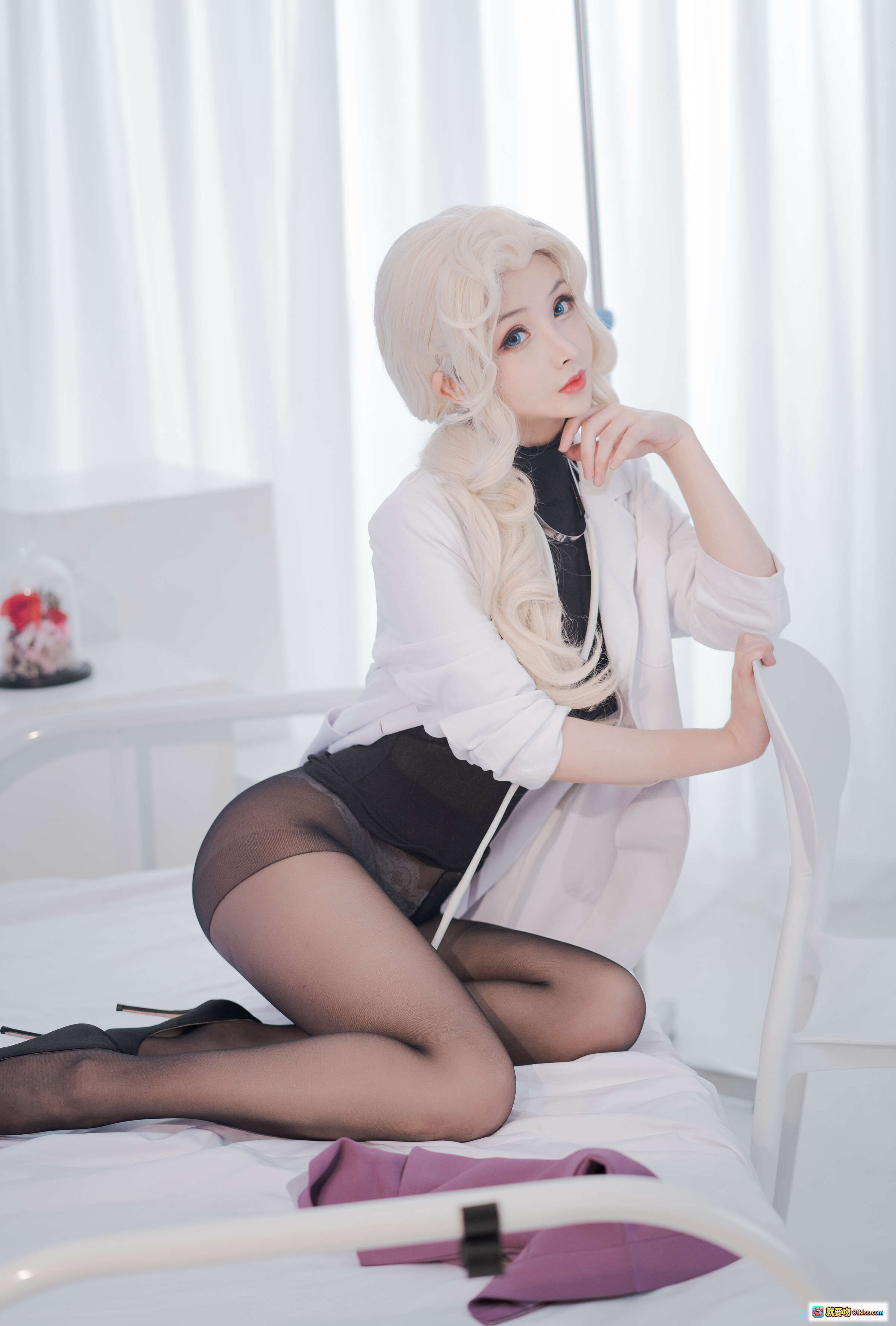 图片[7] - rioko凉凉子NO.057 透视装校医大姐姐 黑丝美臀 高跟诱惑 白衬衫诱惑 48P高清写真 - 就要吻