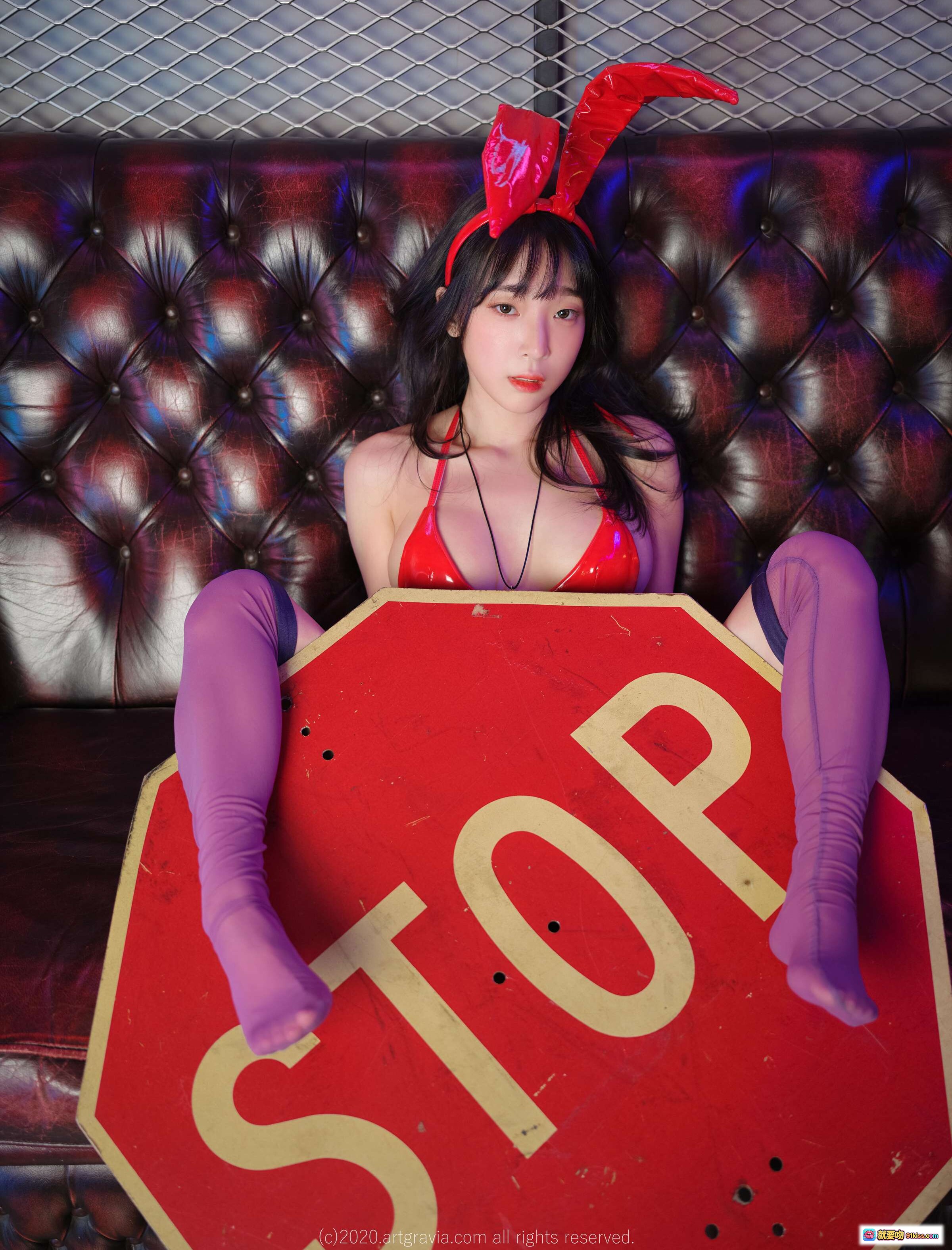 图片[5] - 姜仁卿NO.033 ARTGRAVIA_VOL229 兔耳少女私房写真 白色床品性感躺姿 甜美诱惑氛围感美图 - 就要吻