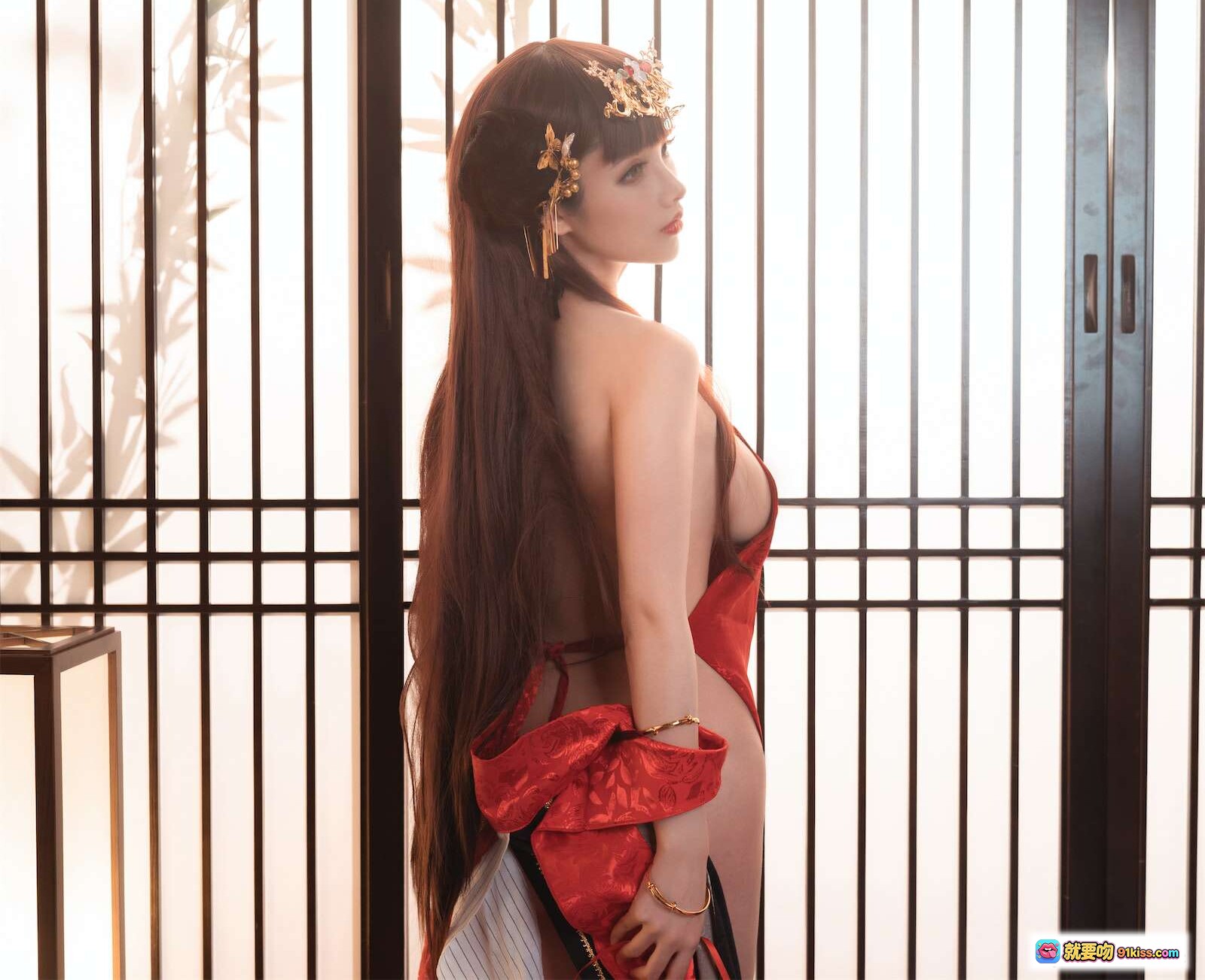 图片[2] - rioko凉凉子NO.041逸仙凤冠霞帔写真 29P10MB 红色古风美腿诱惑 东方古典韵味 轻纱飘逸姿态优雅 - 就要吻