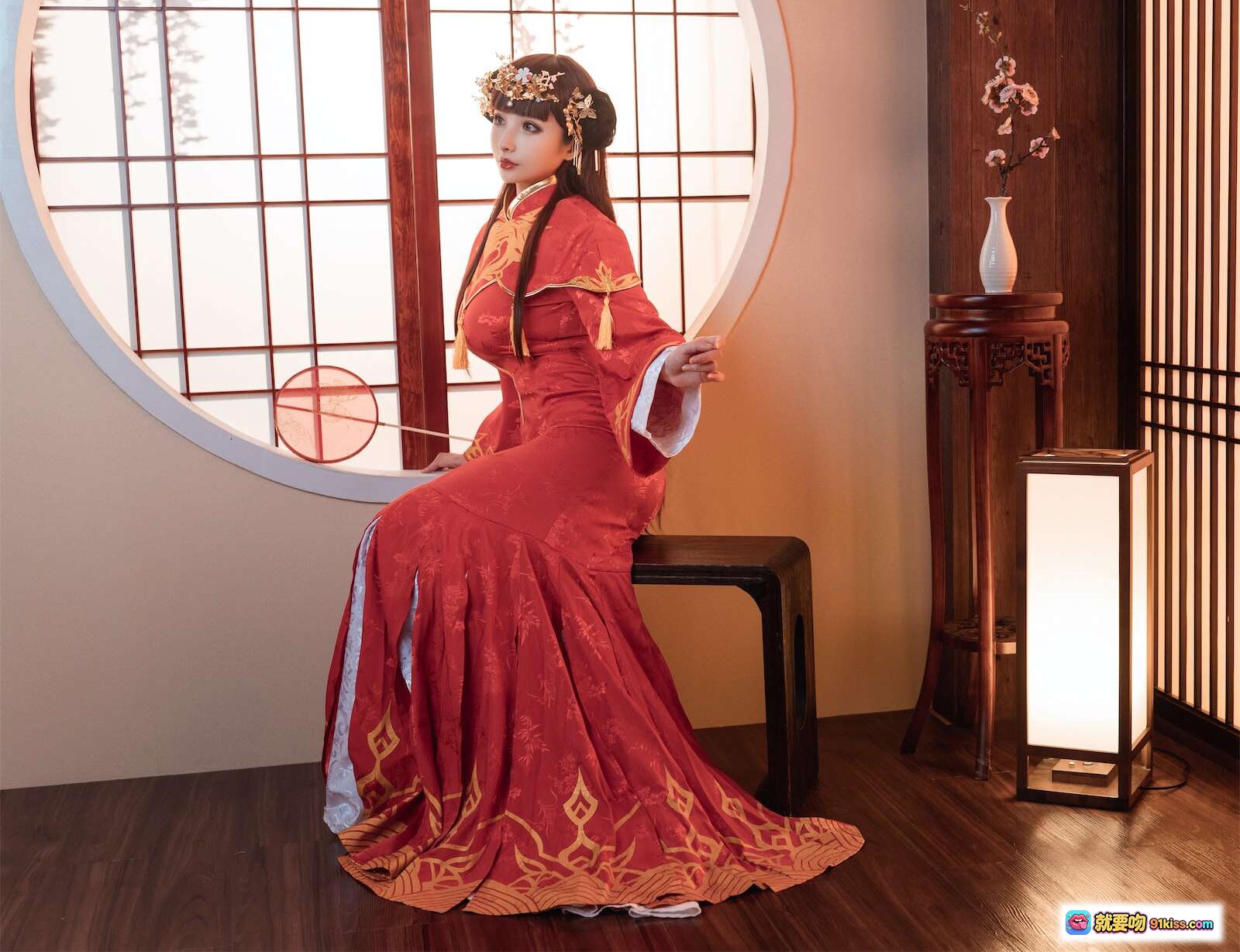 图片[6] - rioko凉凉子NO.041逸仙凤冠霞帔写真 29P10MB 红色古风美腿诱惑 东方古典韵味 轻纱飘逸姿态优雅 - 就要吻