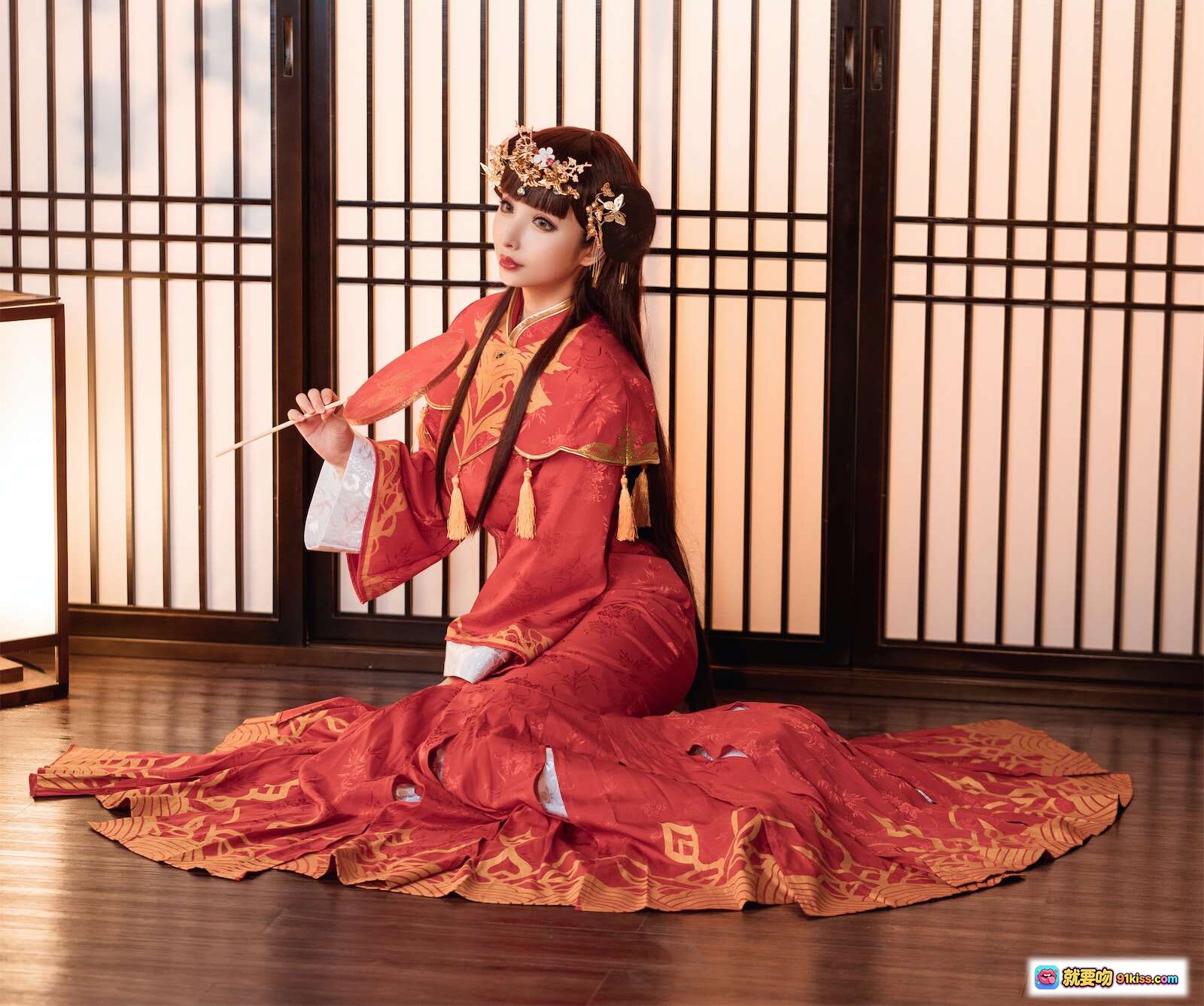 图片[3] - rioko凉凉子NO.041逸仙凤冠霞帔写真 29P10MB 红色古风美腿诱惑 东方古典韵味 轻纱飘逸姿态优雅 - 就要吻