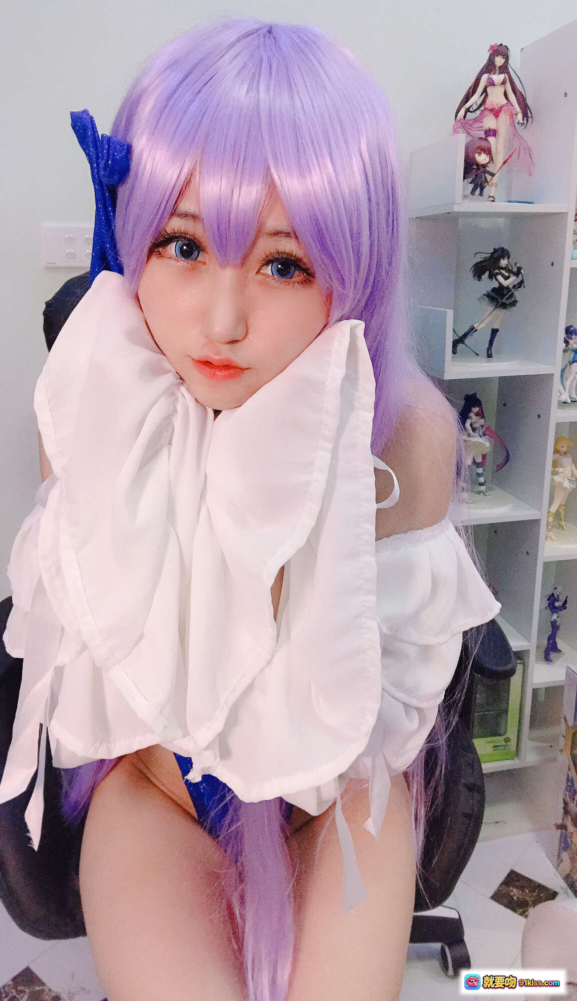 图片[4] - 越南妹KuukoW NO.046 Summer Meltlilith Fate Grand Order紫发cosplay性感美臀写真 - 就要吻