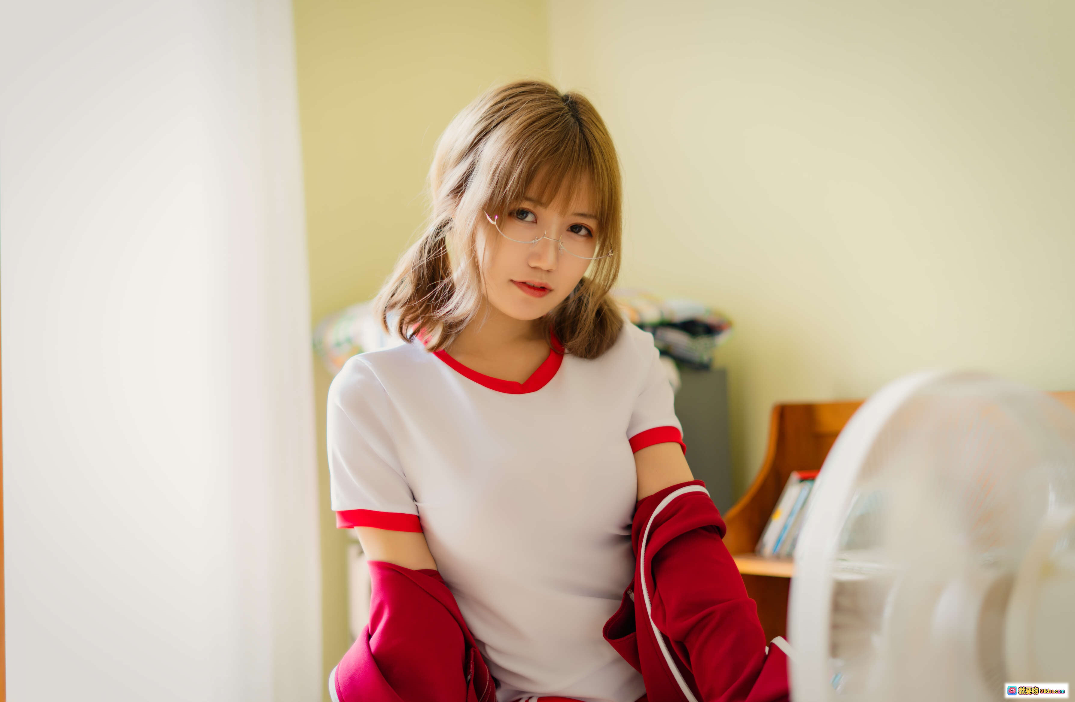 图片[3] - 小仓千代红色体操服白丝美腿写真48P高清图集NO.004 - 就要吻