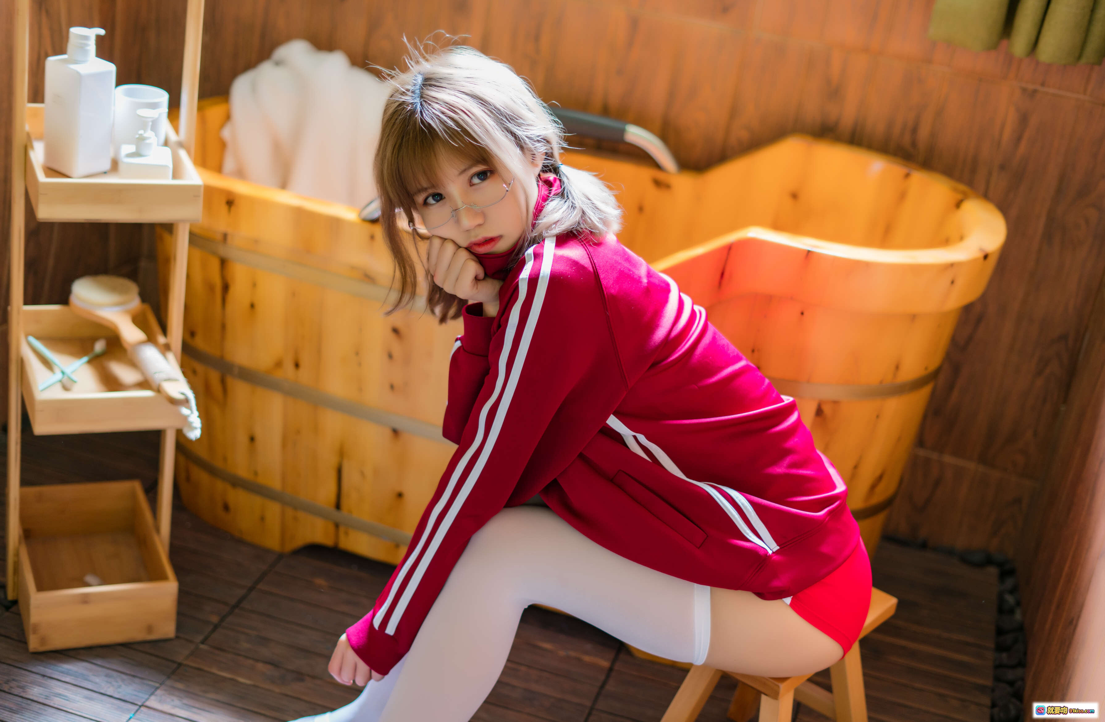 图片[10] - 小仓千代红色体操服白丝美腿写真48P高清图集NO.004 - 就要吻