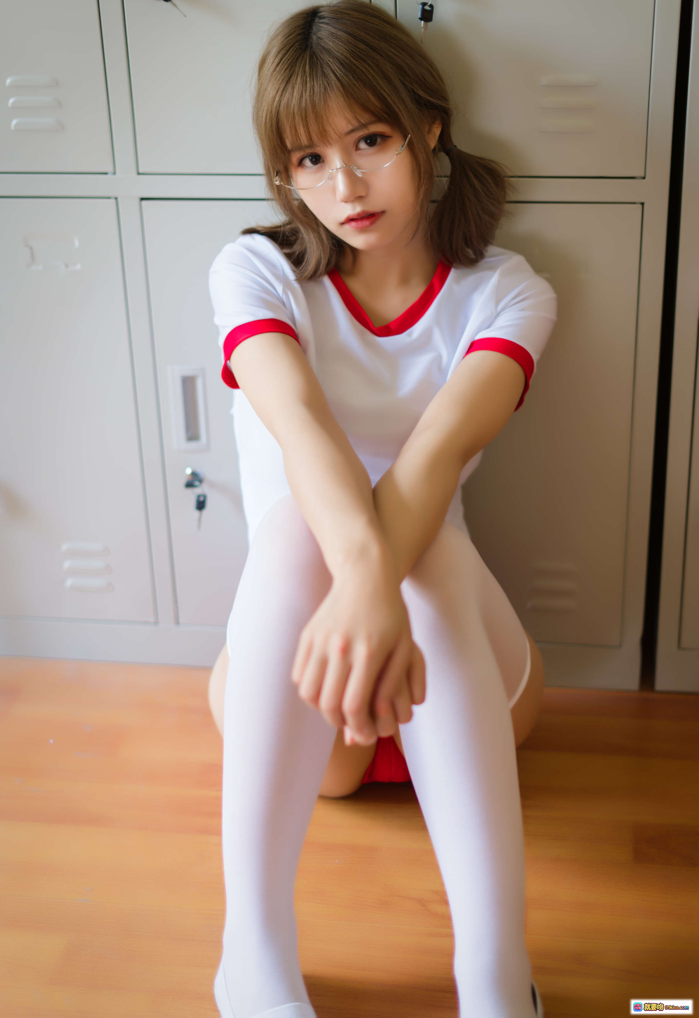 图片[4] - 小仓千代红色体操服白丝美腿写真48P高清图集NO.004 - 就要吻