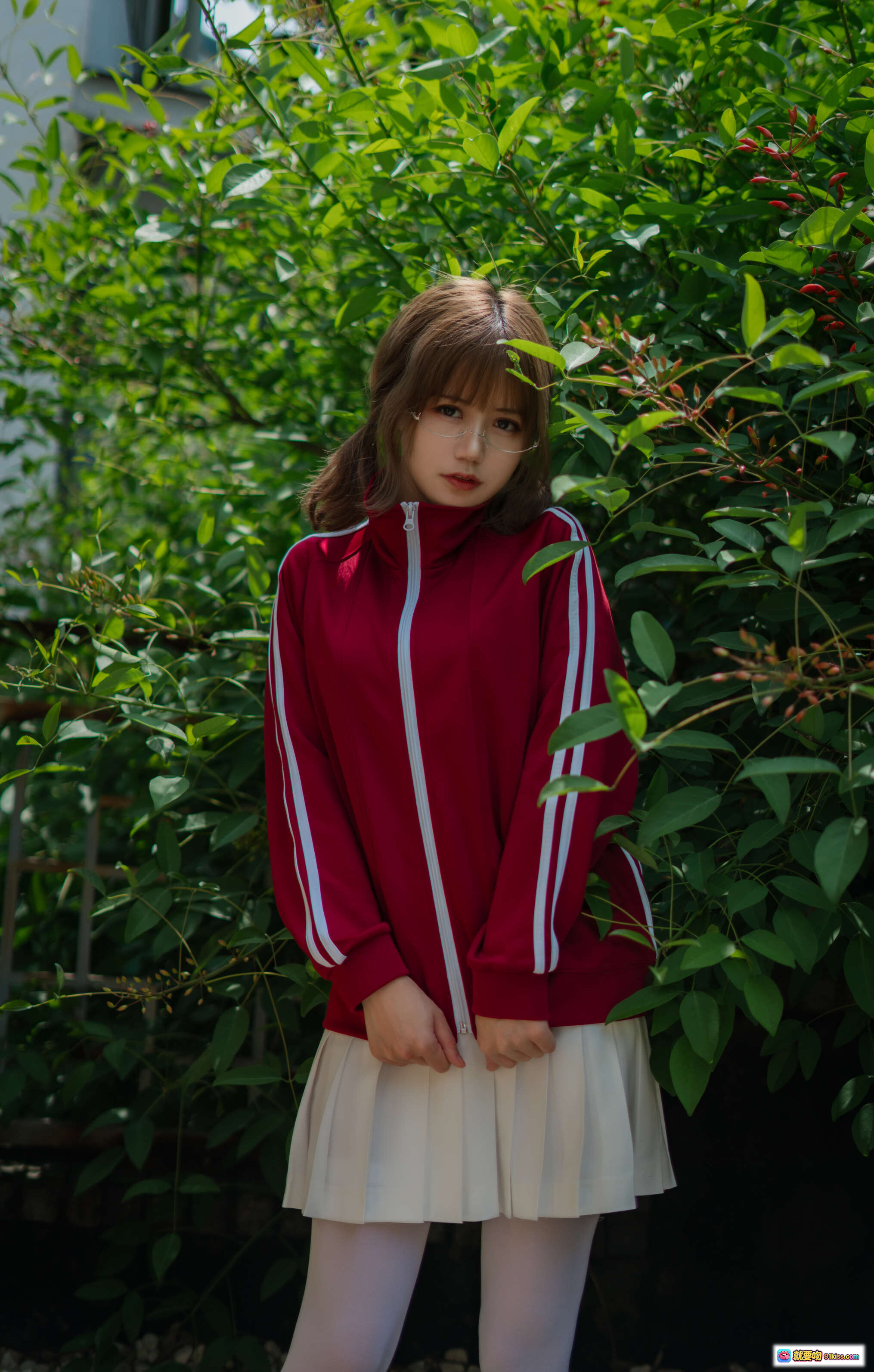 图片[2] - 小仓千代红色体操服白丝美腿写真48P高清图集NO.004 - 就要吻