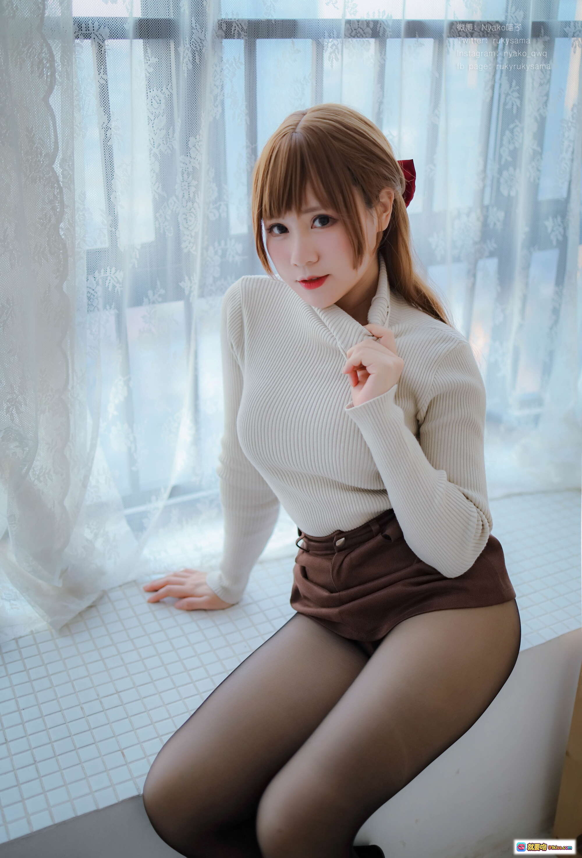 图片[3] - 妄想彼女同棲生活写真集｜豹纹内衣+白色毛衣+黑丝美腿｜138P高画质私房摄影 - 就要吻