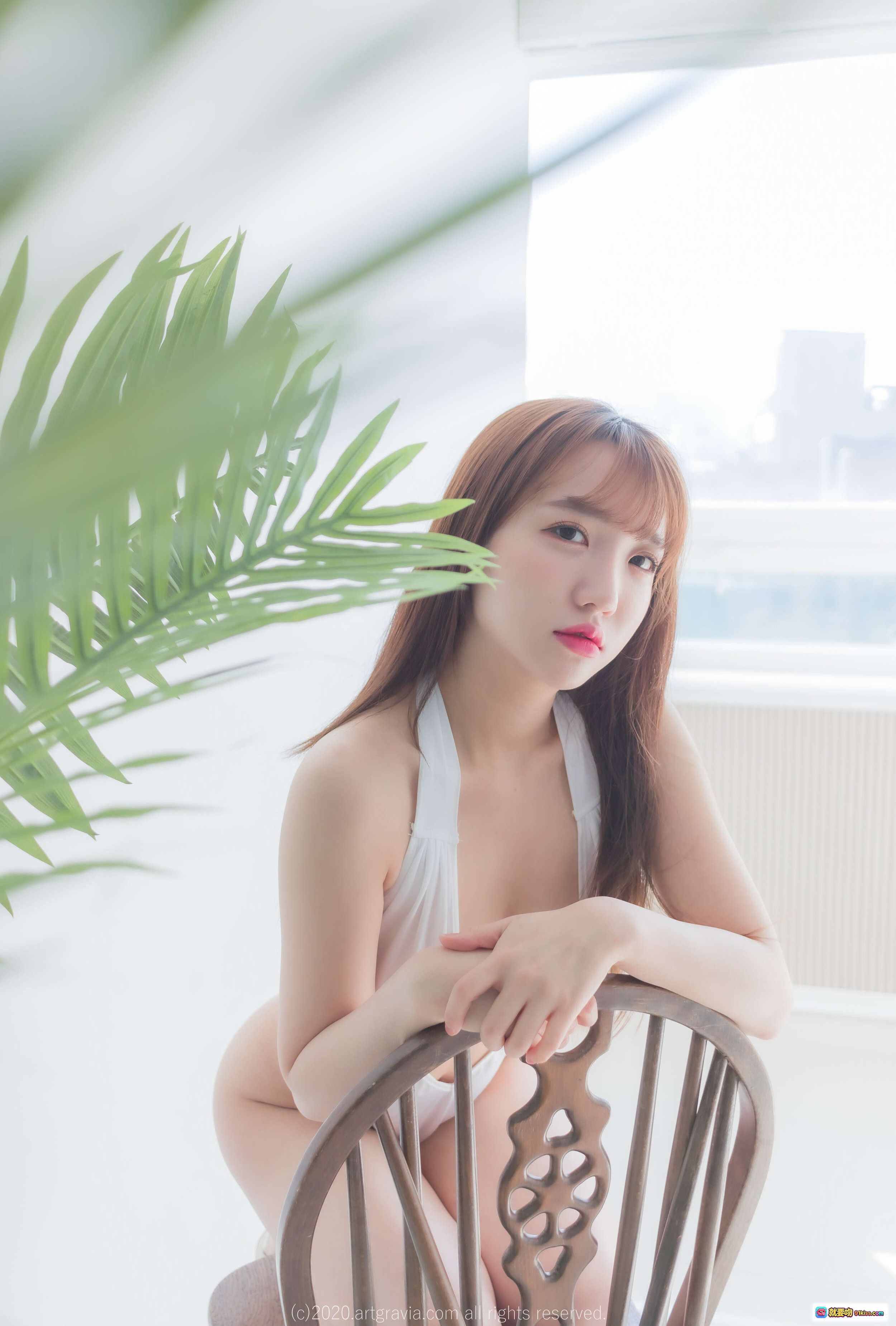 图片[8] - 孫樂樂004 ARTGRAVIA_VOL188 灰色短款上衣 美腿坐姿 清新私房寫真 自然光攝影 韓系風格 唯美氛圍 - 就要吻