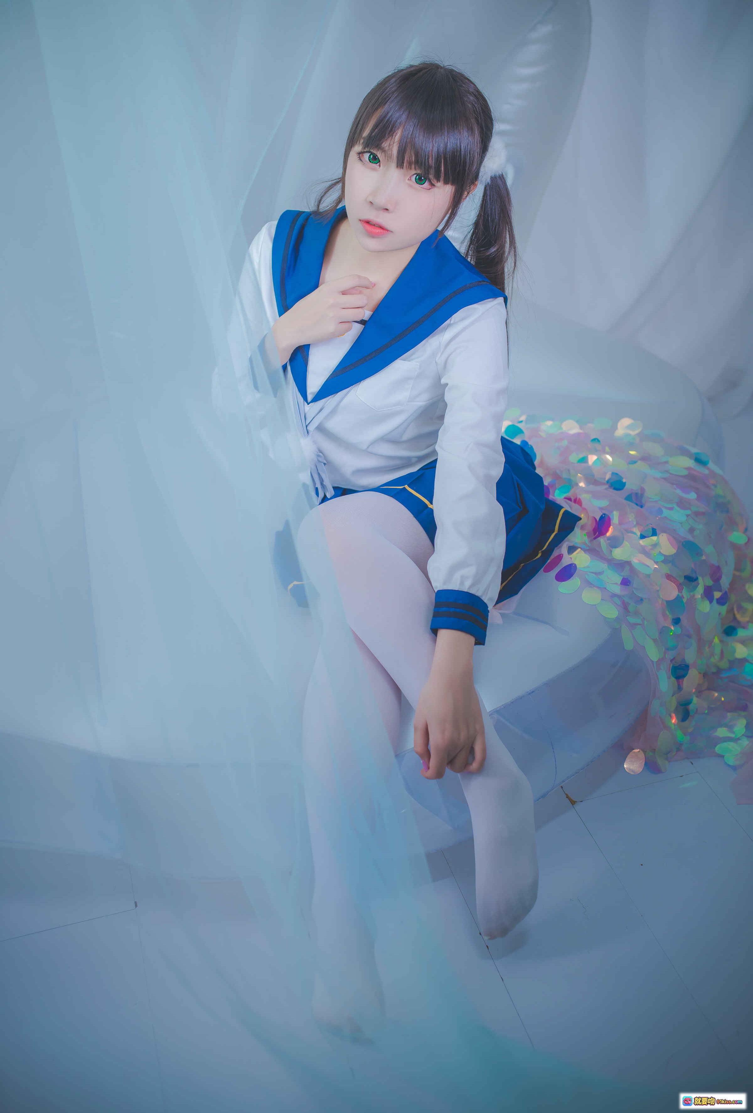 图片[5] - 二佐Nisa NO.056 水手服写真 白丝美腿 闪耀光斑 蓝白制服 甜美少女风 高清17P 155MB - 就要吻