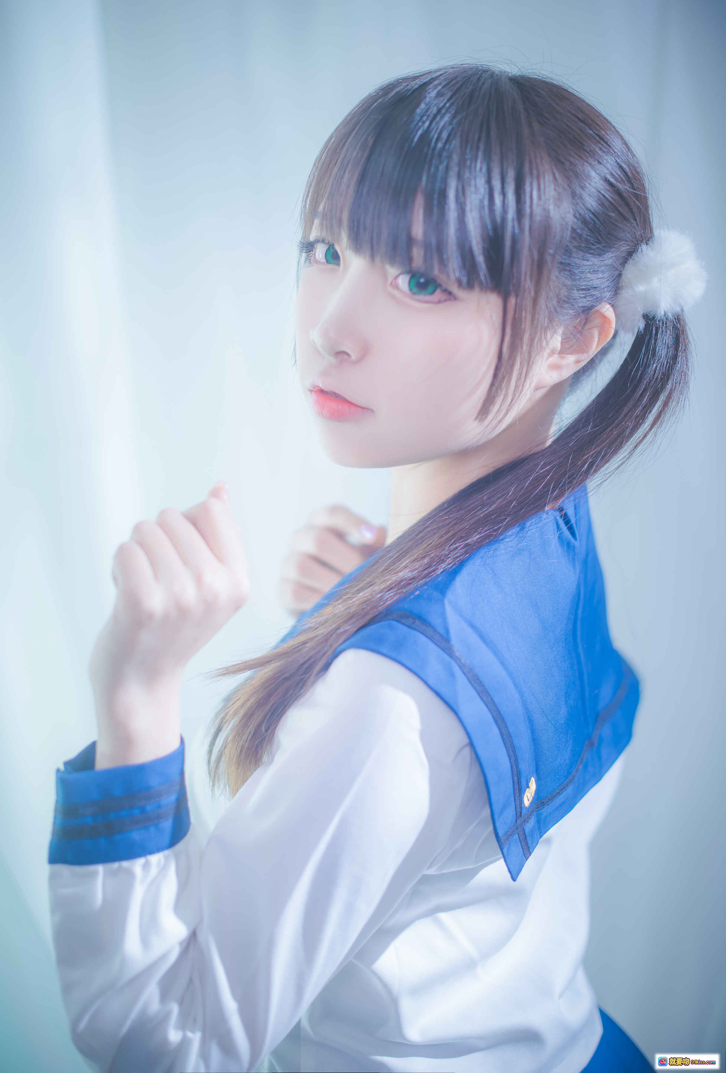 图片[3] - 二佐Nisa NO.056 水手服写真 白丝美腿 闪耀光斑 蓝白制服 甜美少女风 高清17P 155MB - 就要吻