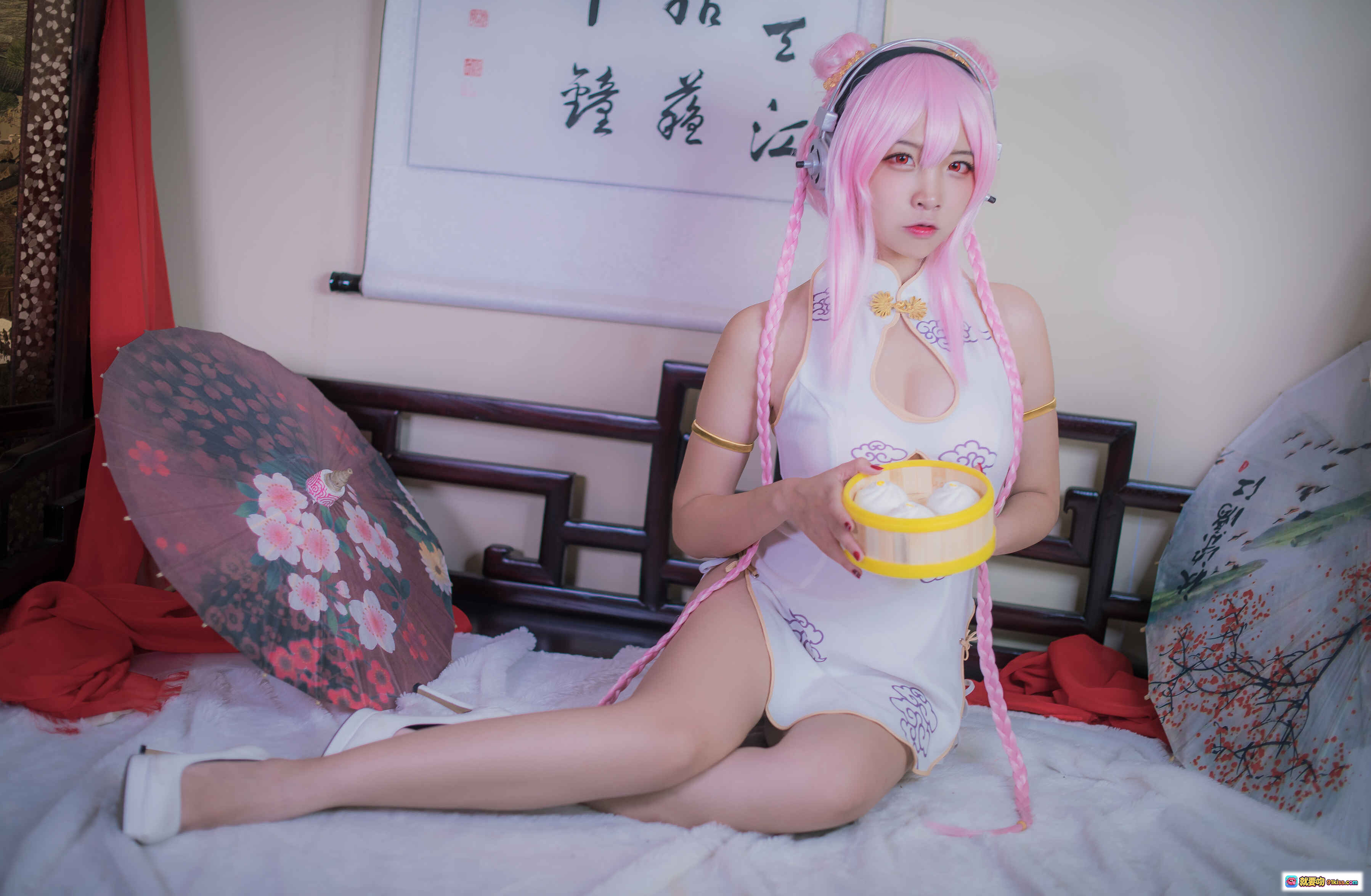 图片[6] - 二佐Nisa NO.057 索尼子旗袍写真 白色高跟鞋美腿特写 14P高清图集 - 就要吻