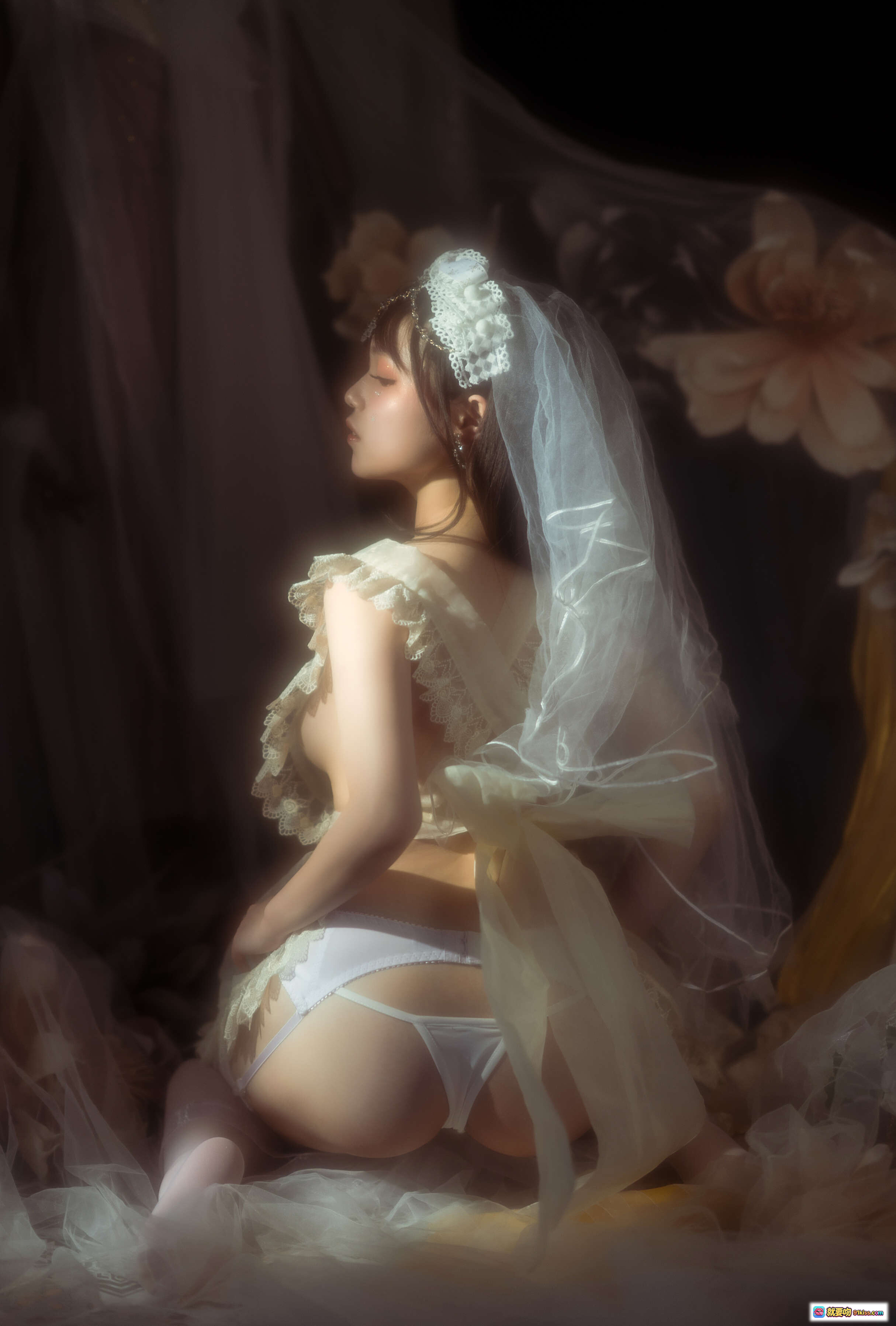 图片[9] - 七月喵子NO.002小仙女写真集 33P224MB 白纱蕾丝少女躺卧 梦幻柔光氛围感美图 - 就要吻