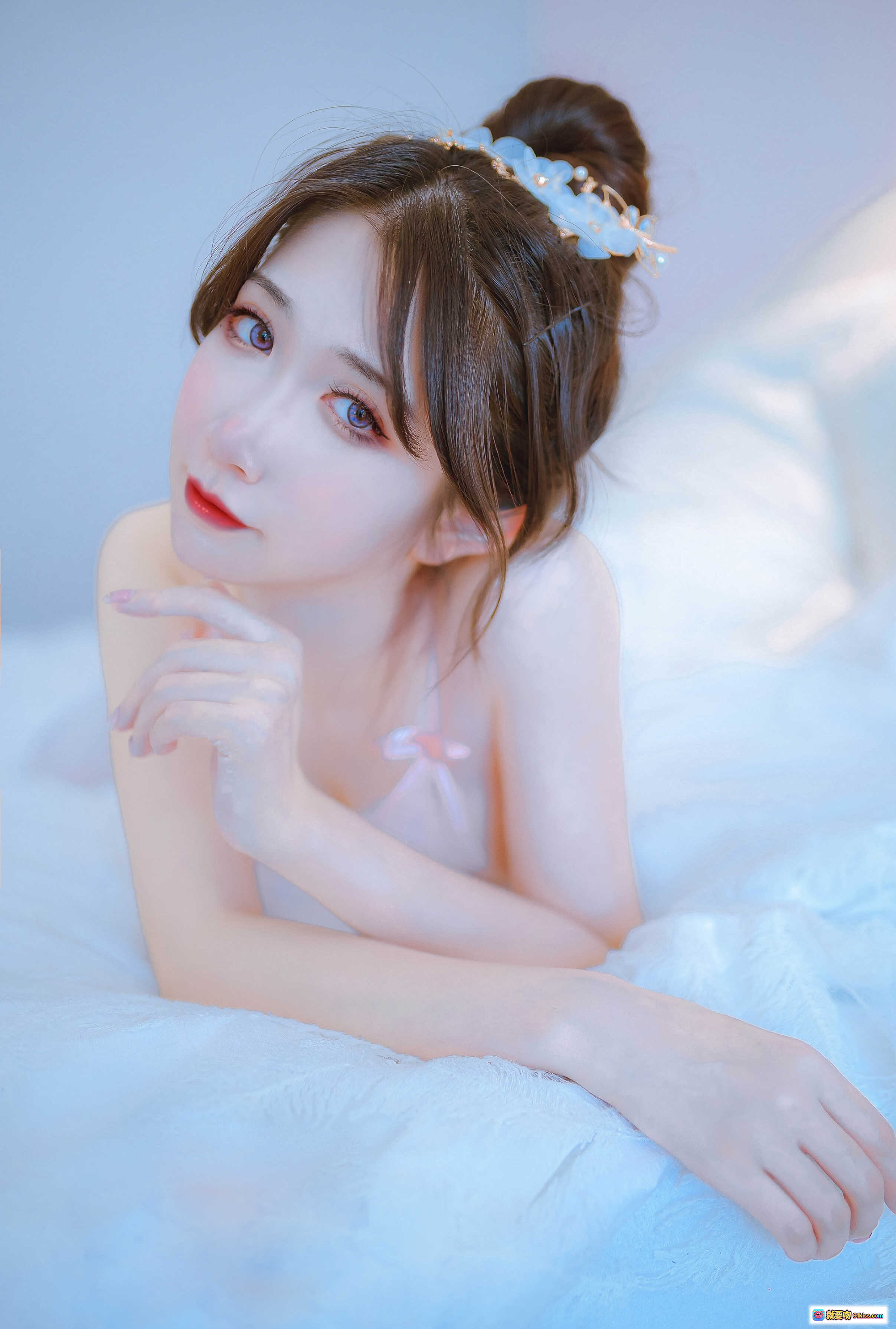 图片[3] - 阮邑_Fairy NO.007 大象粉色系甜美写真 35P高清美图 白床少女风 仙气发饰 粉嫩内衣 优雅躺姿 337MB无视频 - 就要吻