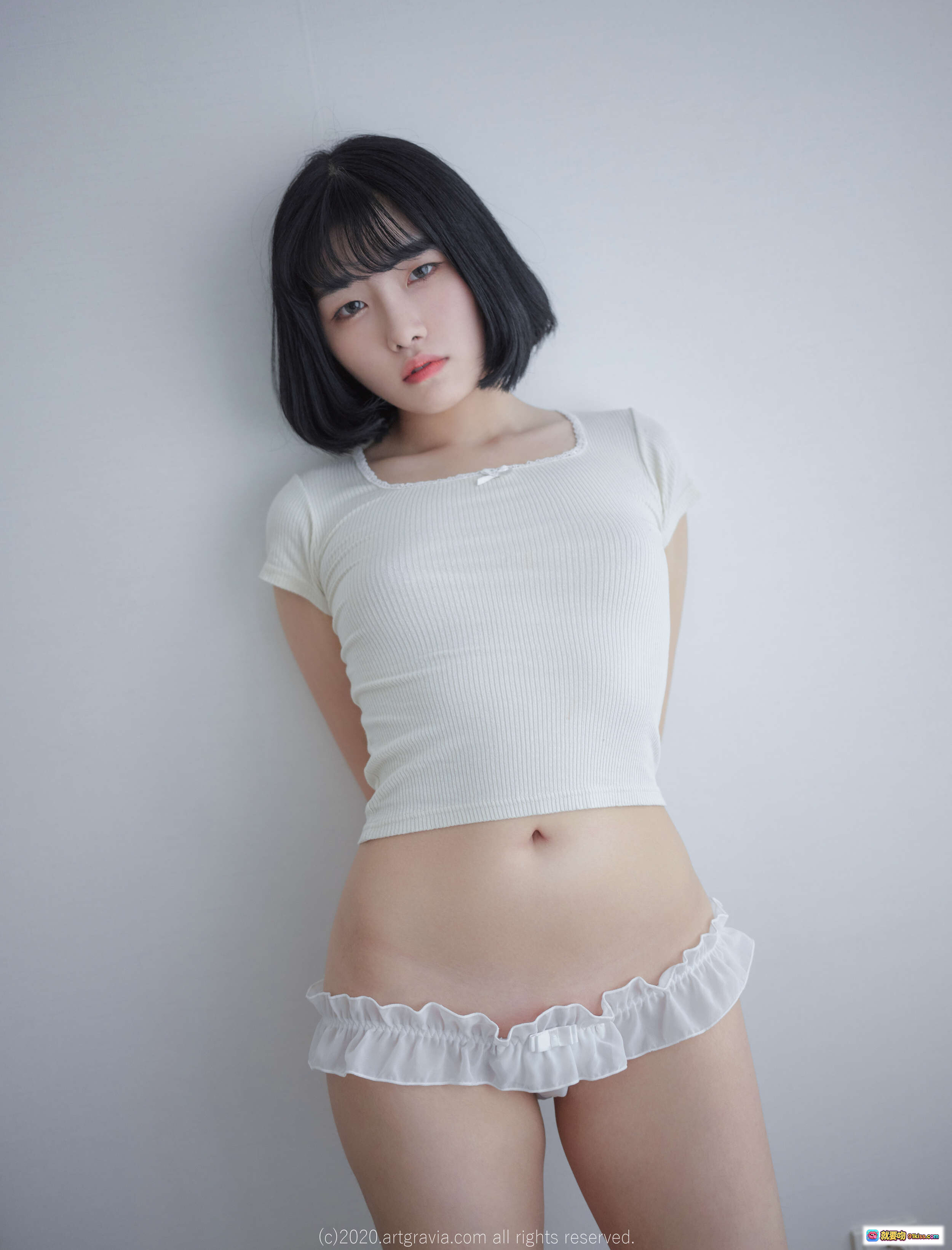图片[9] - Sonson 10 [ARTGRAVIA] VOL.210 美臀性感写真 白床单私房诱惑 黑发少女侧卧姿态 优雅曲线 情绪氛围感摄影 - 就要吻