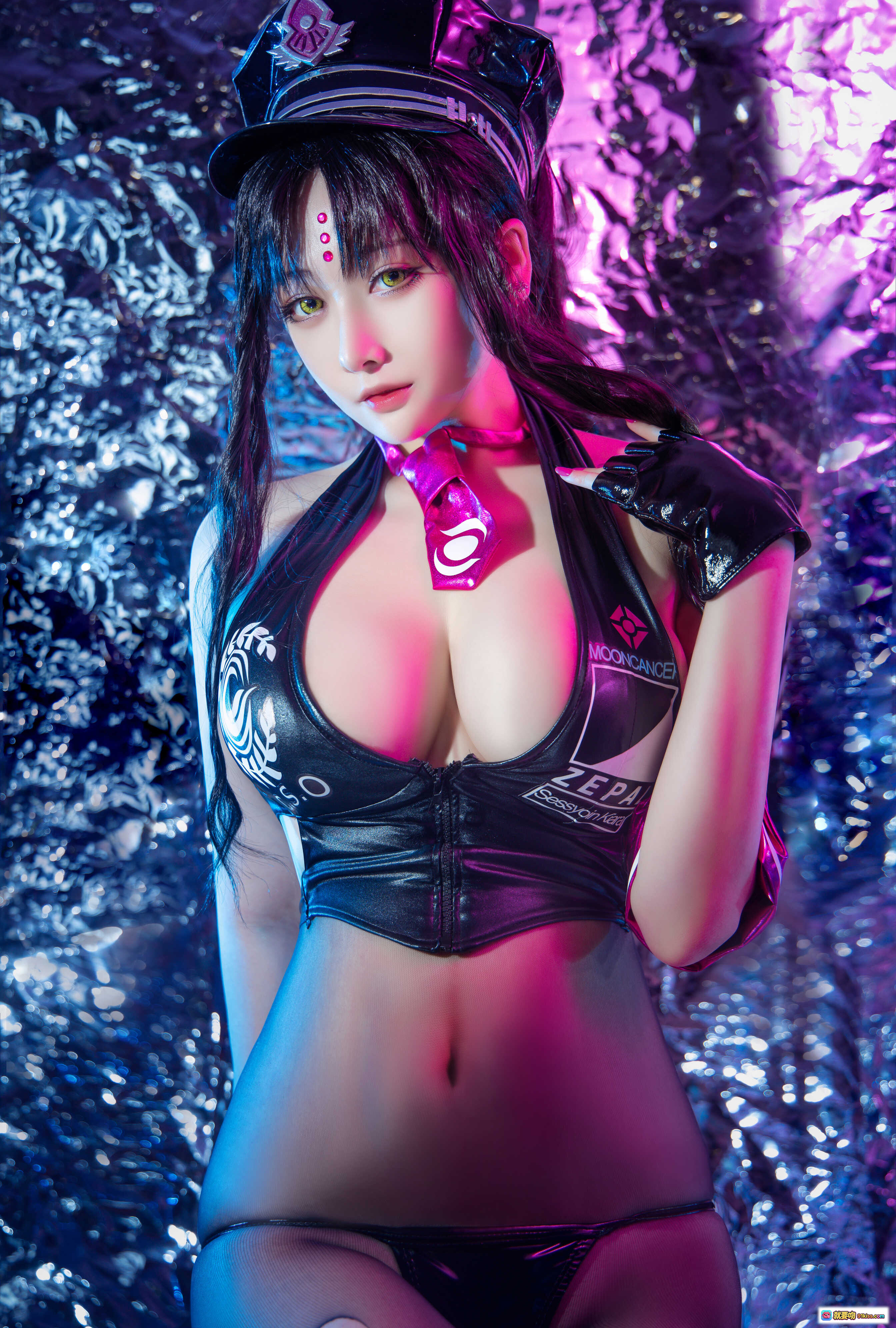 图片[8] - 念念_D NO.006 杀生院Cosplay海边岩石写真 24P高清美图 黑长直双马尾比基尼性感摆拍 - 就要吻