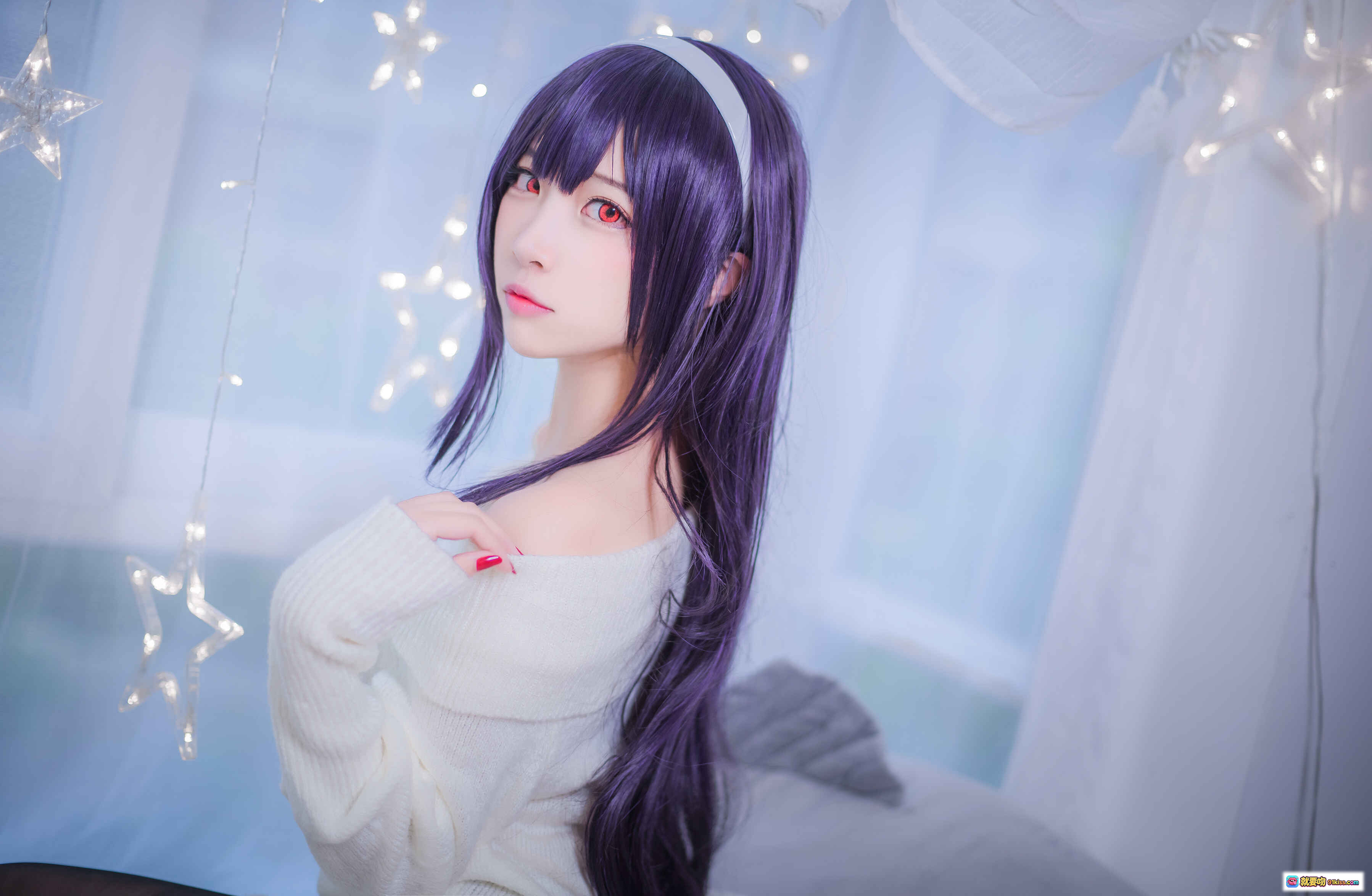 图片[5] - 二佐Nisa NO.076 霞之丘诗羽学姐毛衣黑丝美腿写真 47P高清图集 柔光星灯氛围感少女躺拍 - 就要吻