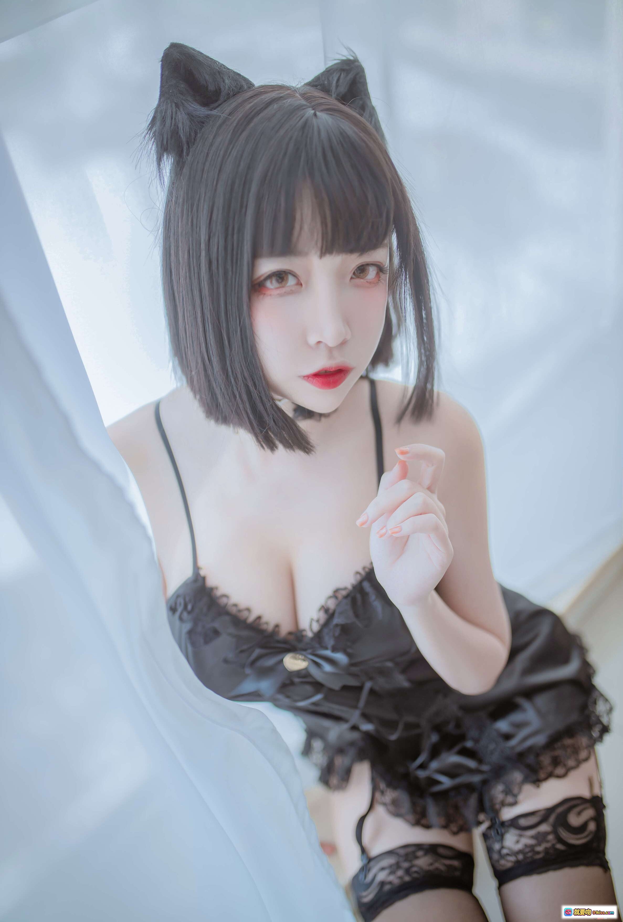 图片[2] - 二佐Nisa NO.072 私房双人猫耳写真 日奈娇x二佐 43P高清美图 黑白蕾丝内衣 黑丝白丝诱惑 柔光室内拍摄 甜美性感风格 - 就要吻